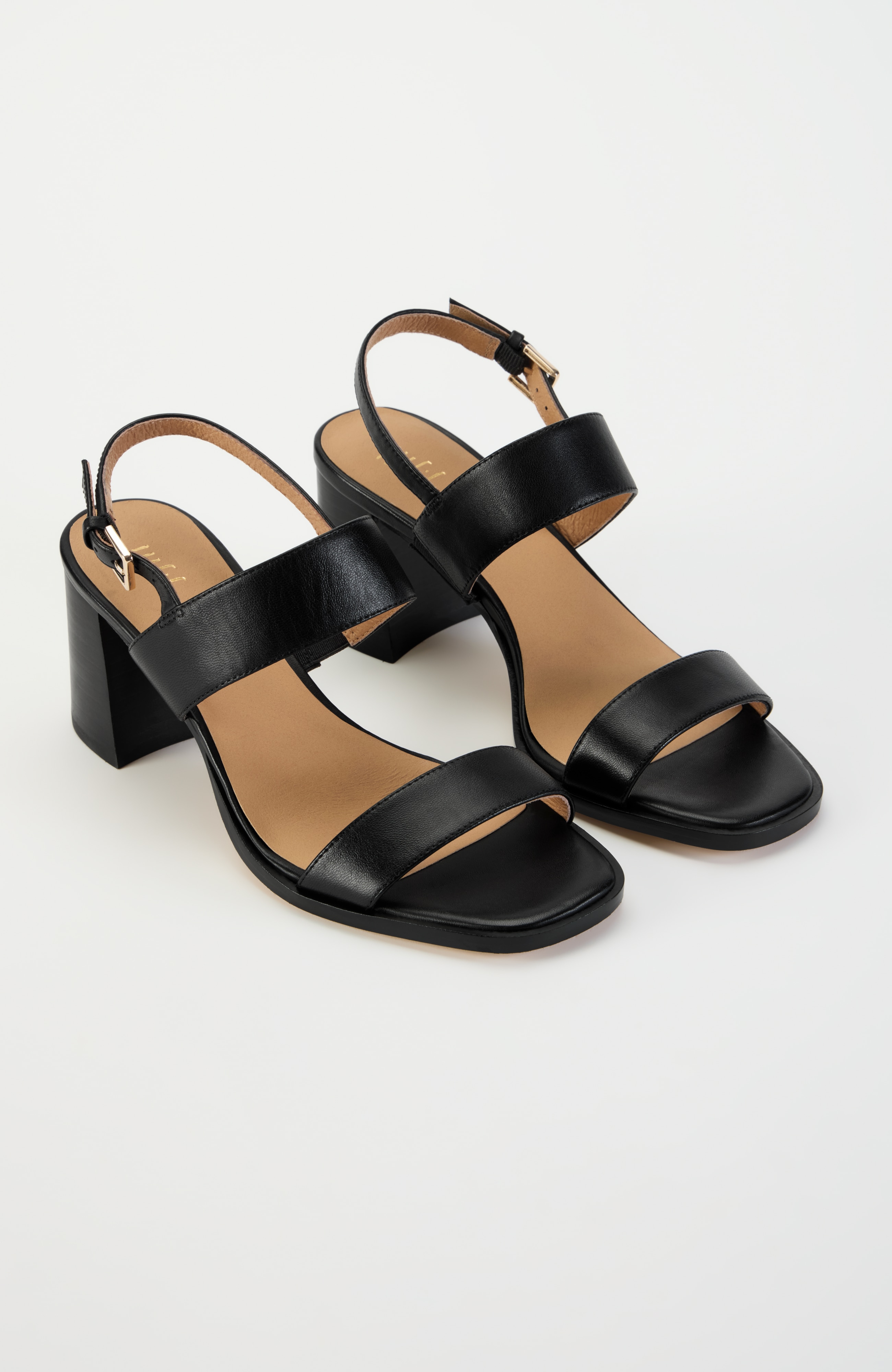 mia stack-heeled sandals