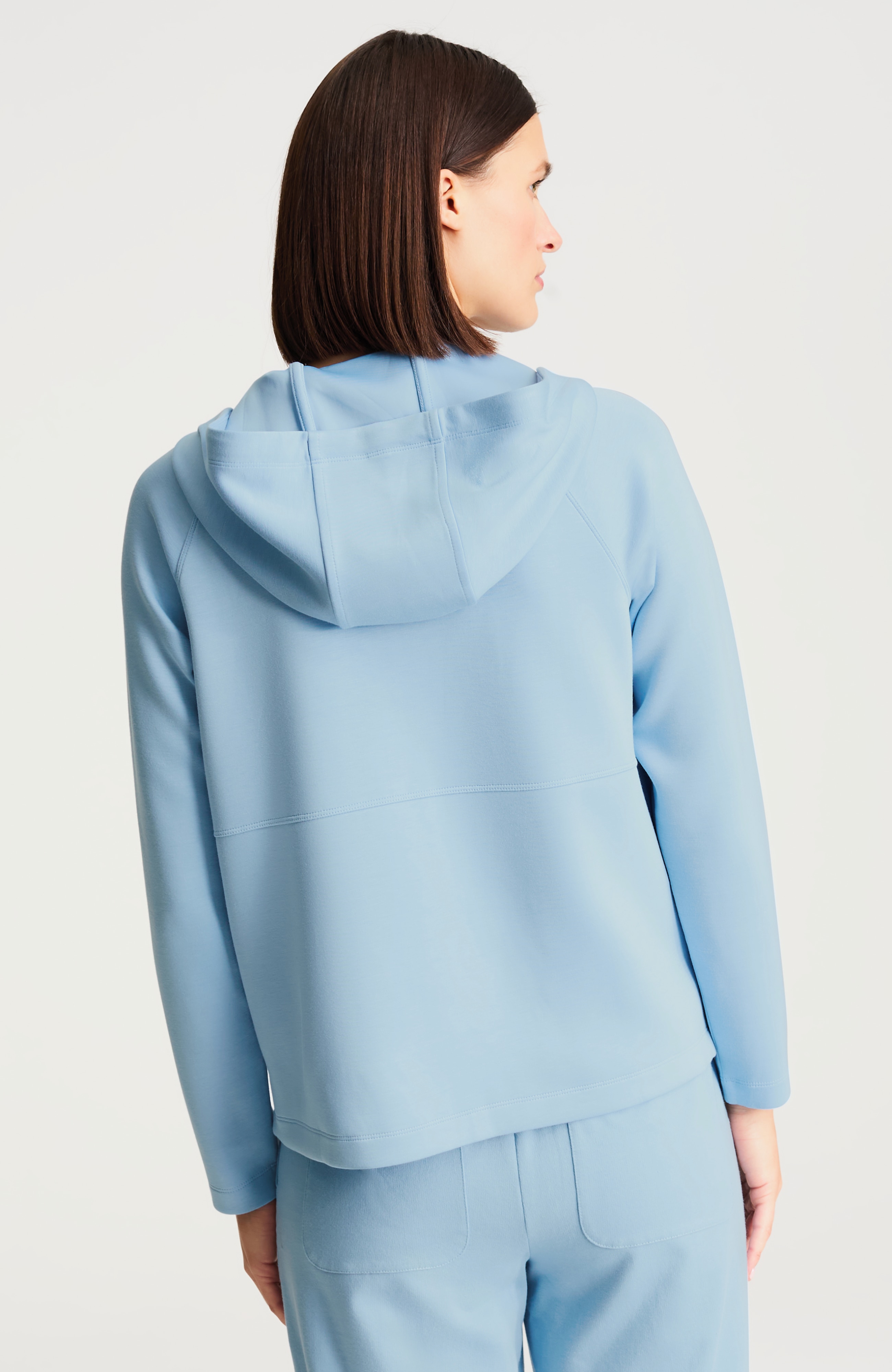 fit elevation knit zip-up hoodie