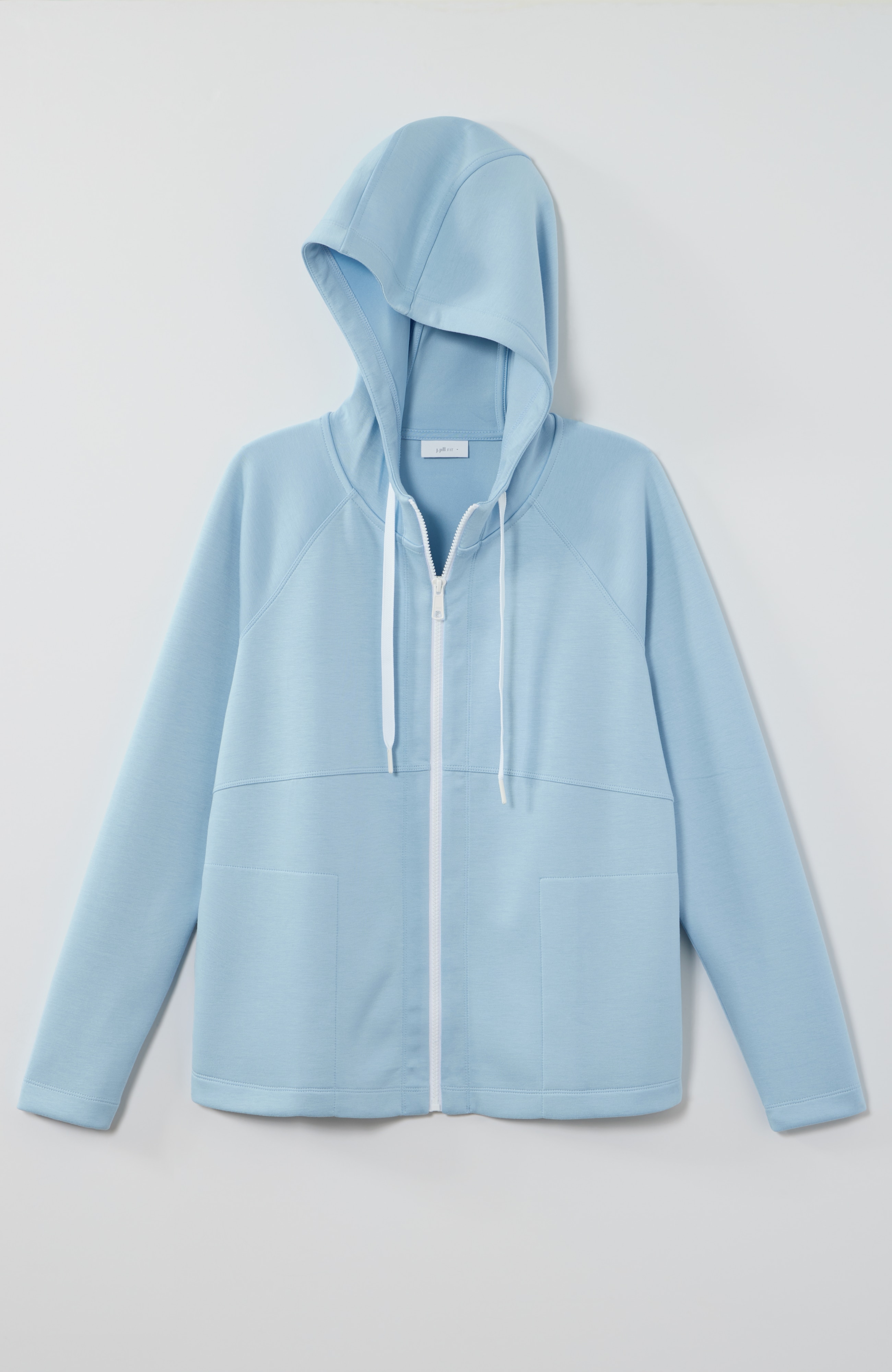 fit elevation knit zip-up hoodie