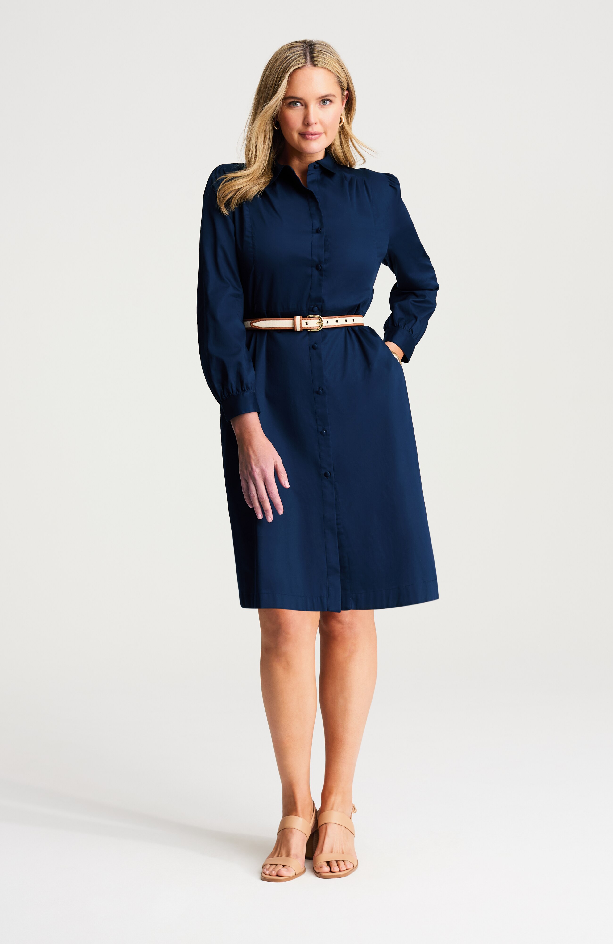 button-front shirtdress