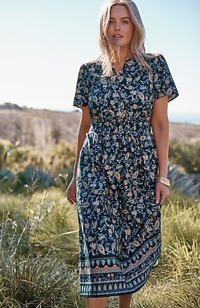 Image for Flutter-Sleeve Midi Dress