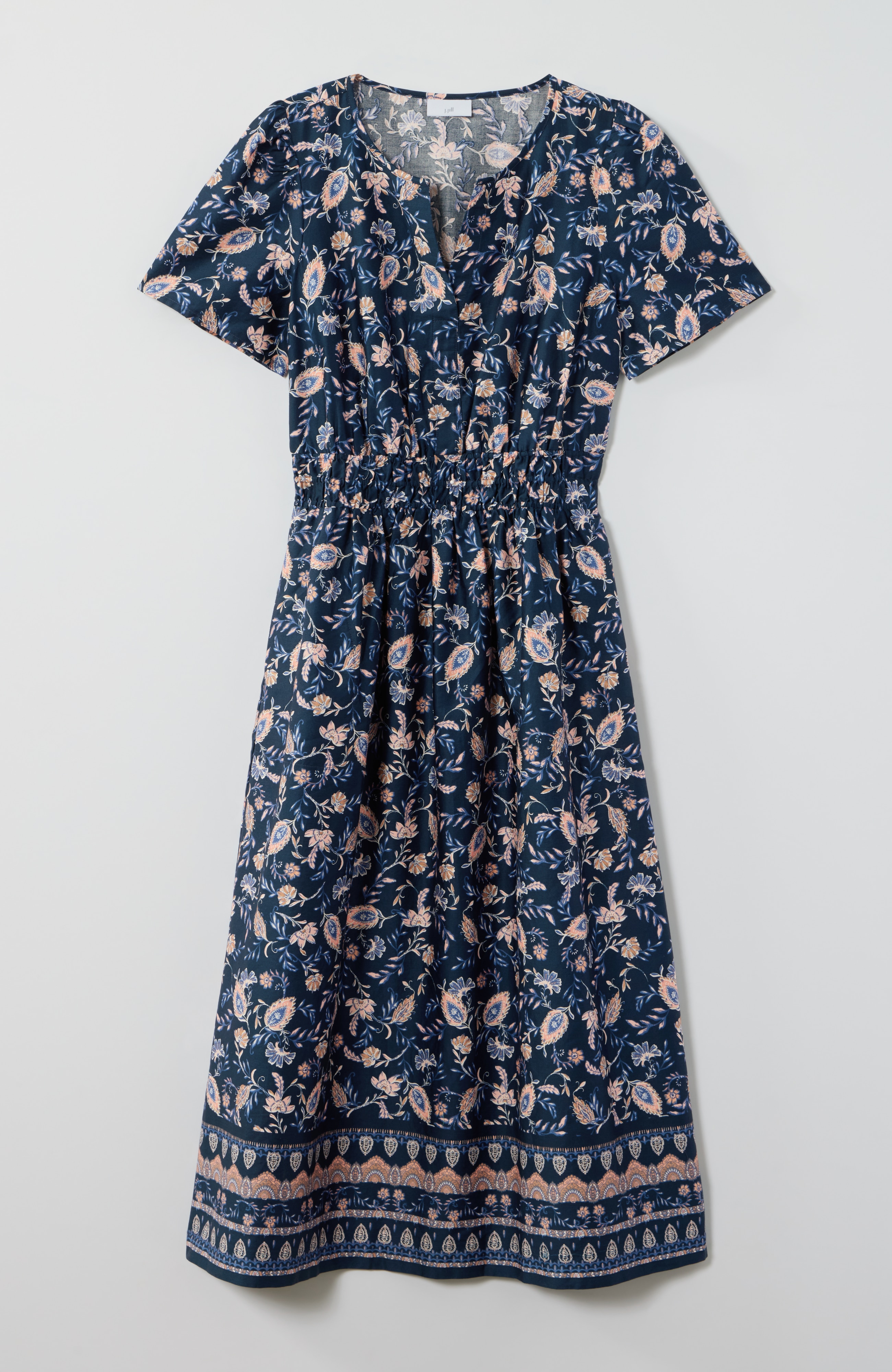 flutter-sleeve midi dress