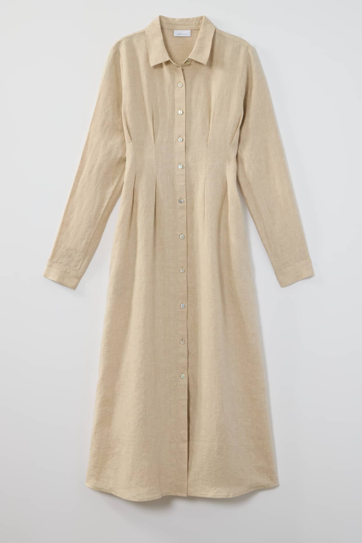 Linen Midi Dart-Waist Dress | JJill Linen Midi Dart-Waist Dress | JJill