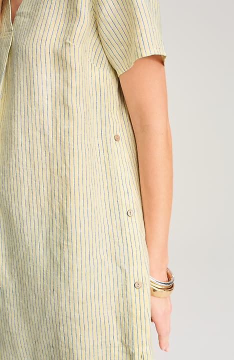 knee length dresses for ladies Button Down Dress Faith M / Stone Green