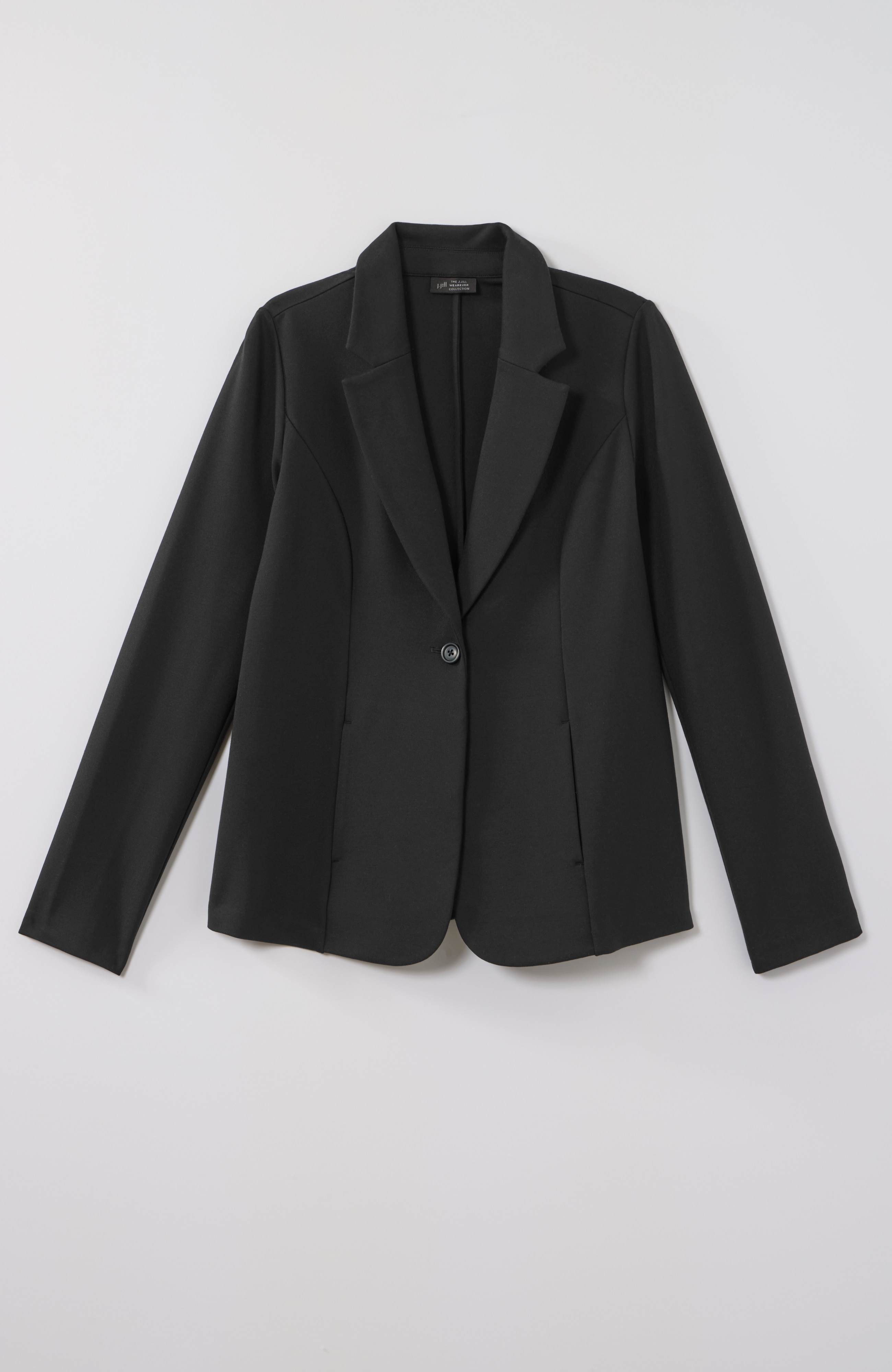 wearever sculpted-knit button-front blazer