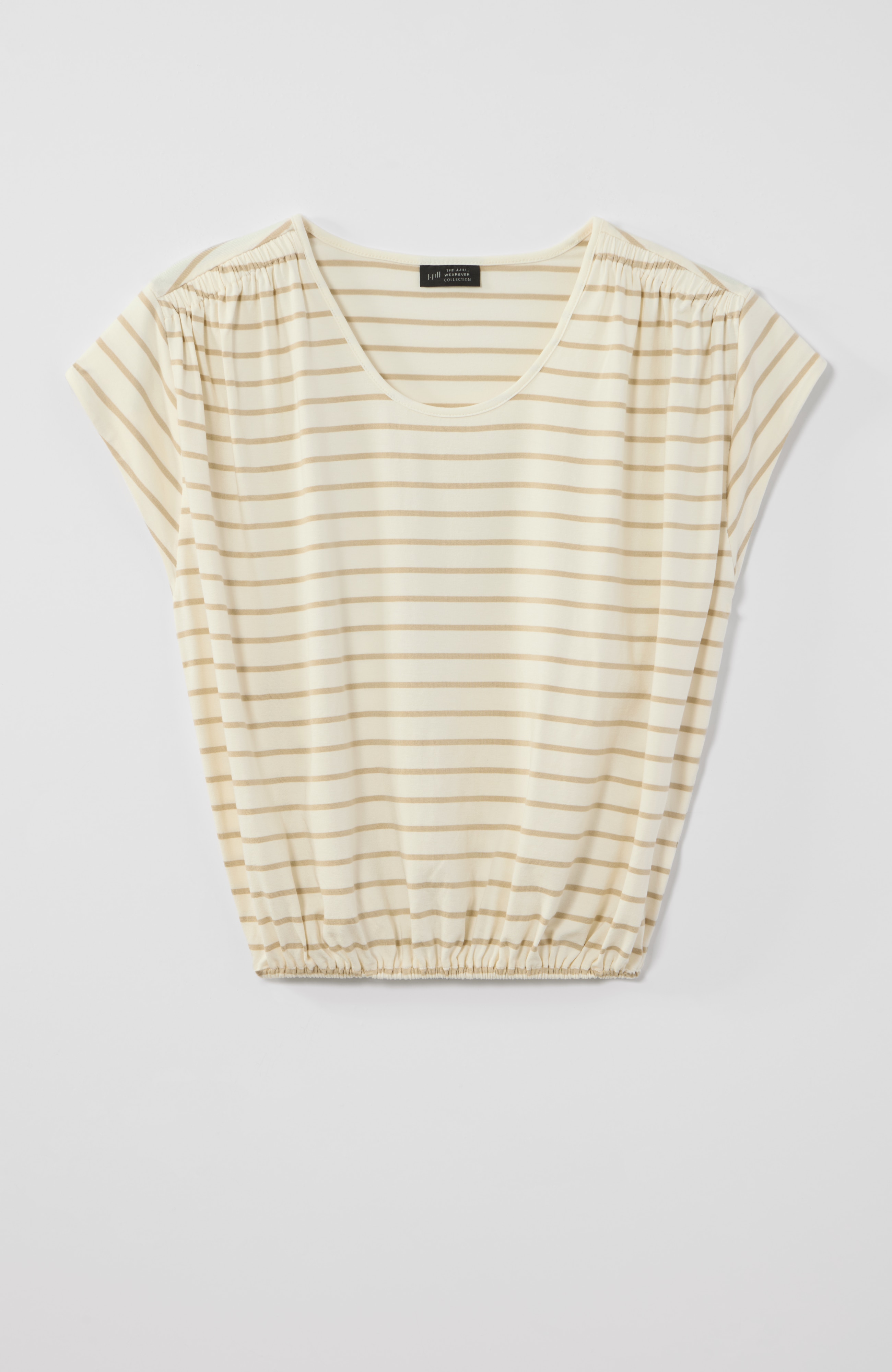 wearever gathered-shoulder top