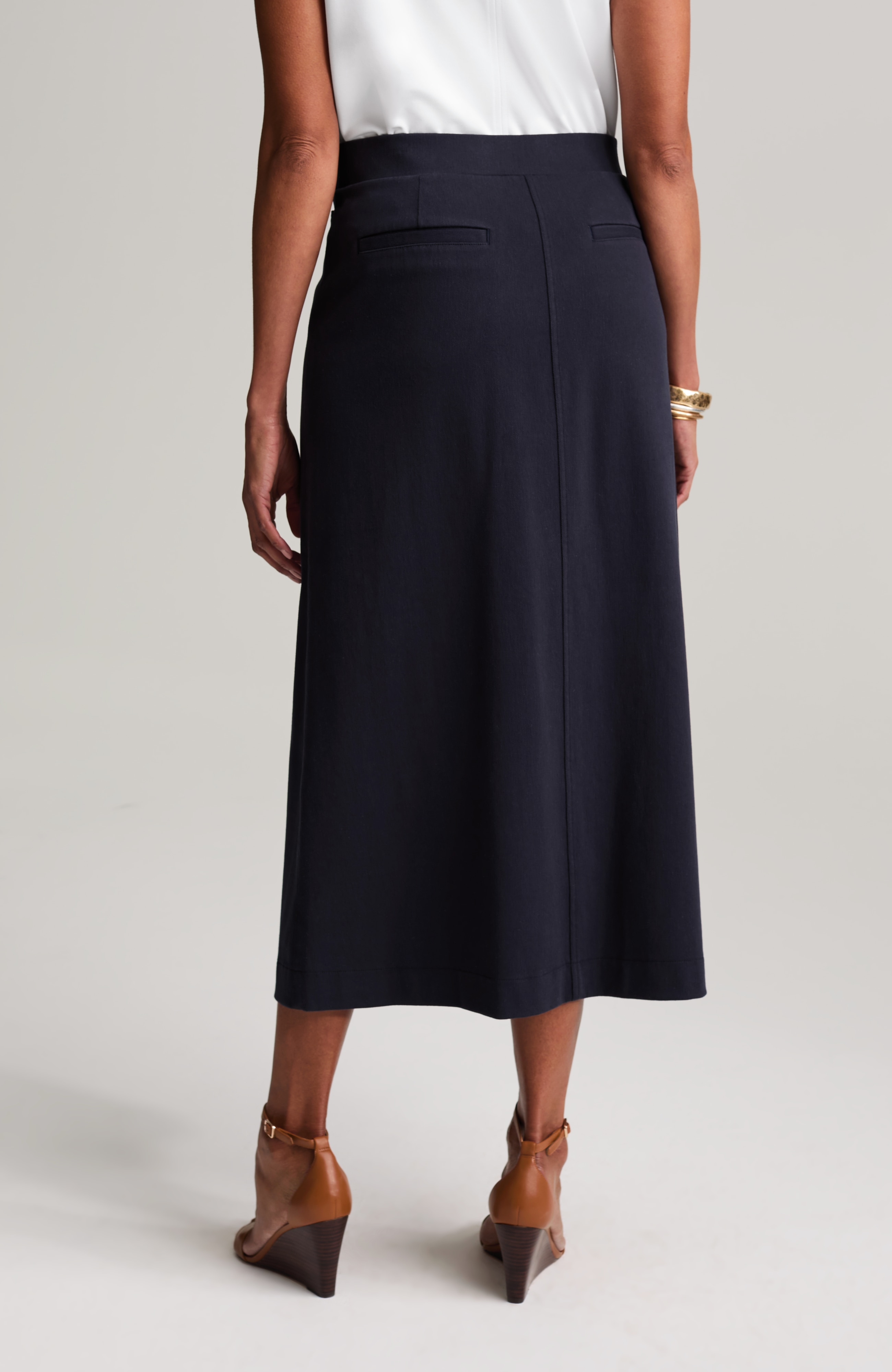 wearever knit jean skirt