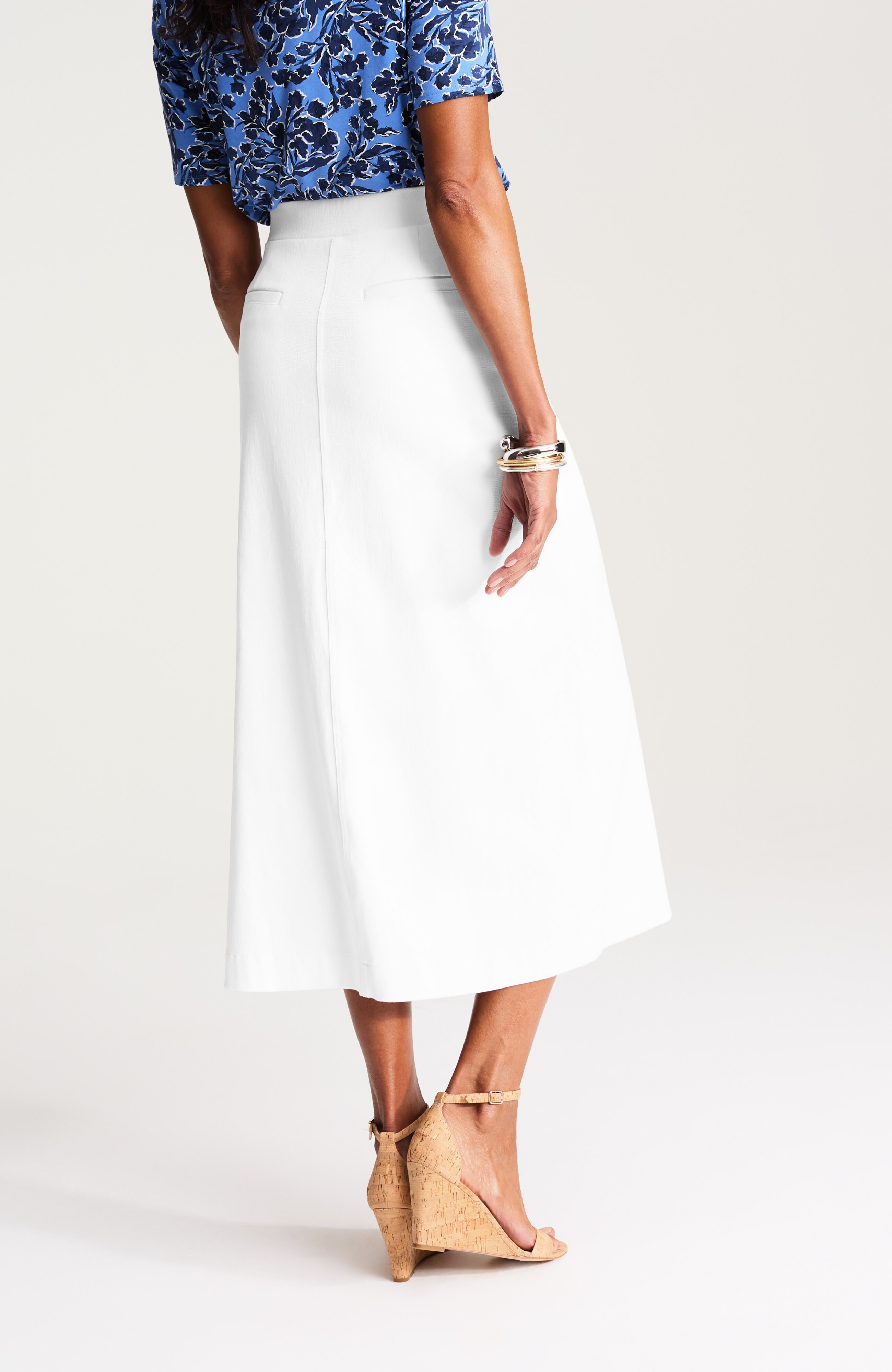 wearever knit jean skirt