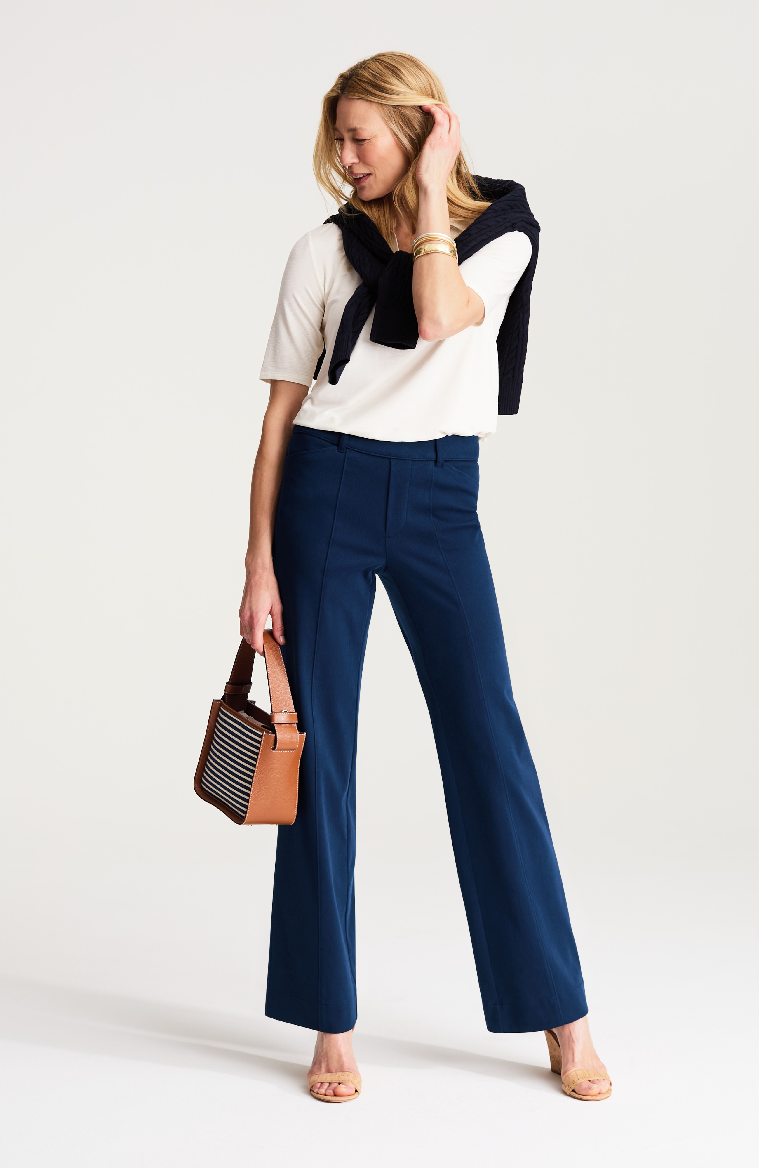 wearever wide-leg knit jeans