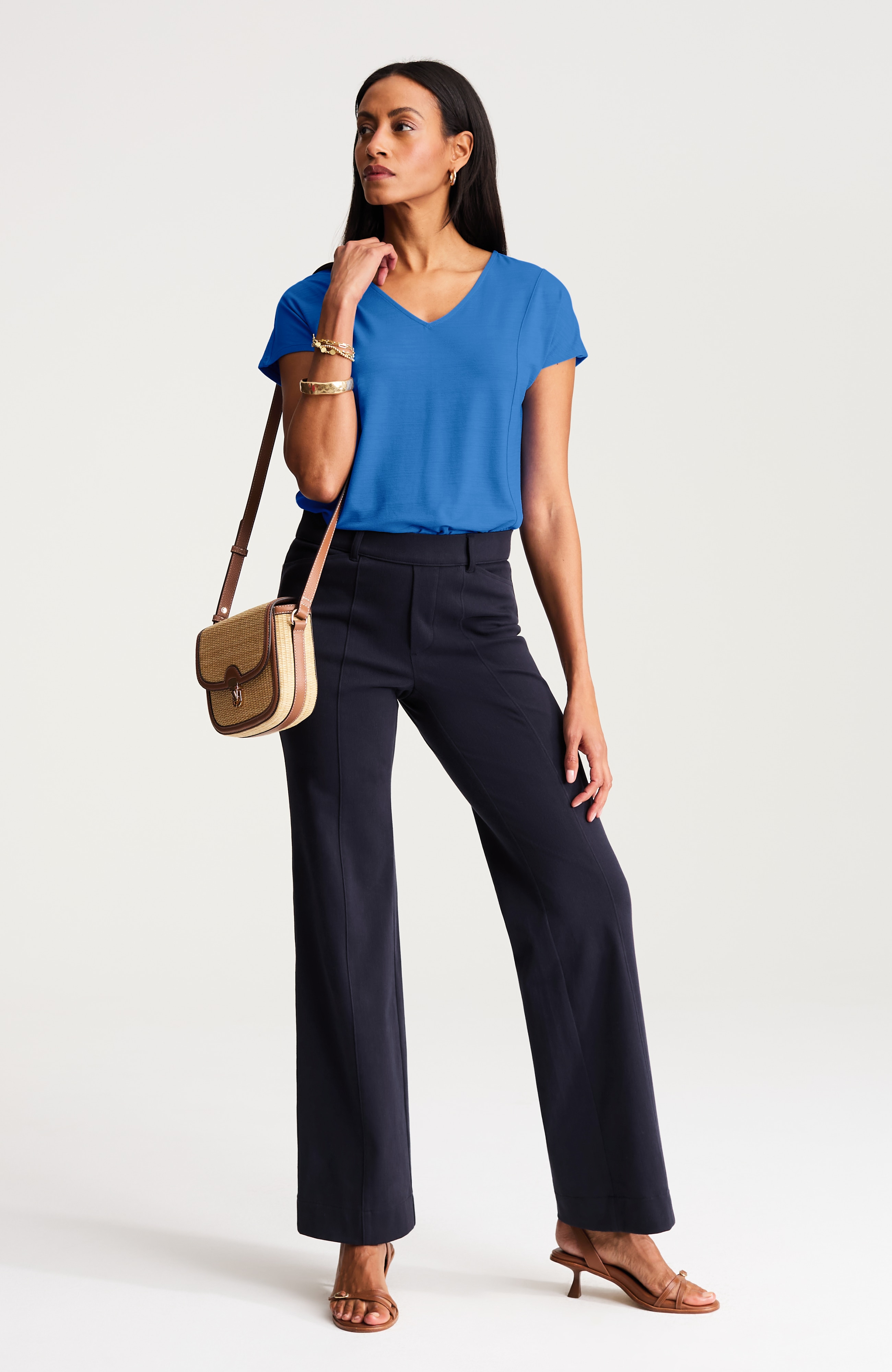 wearever slub-knit a-line tee