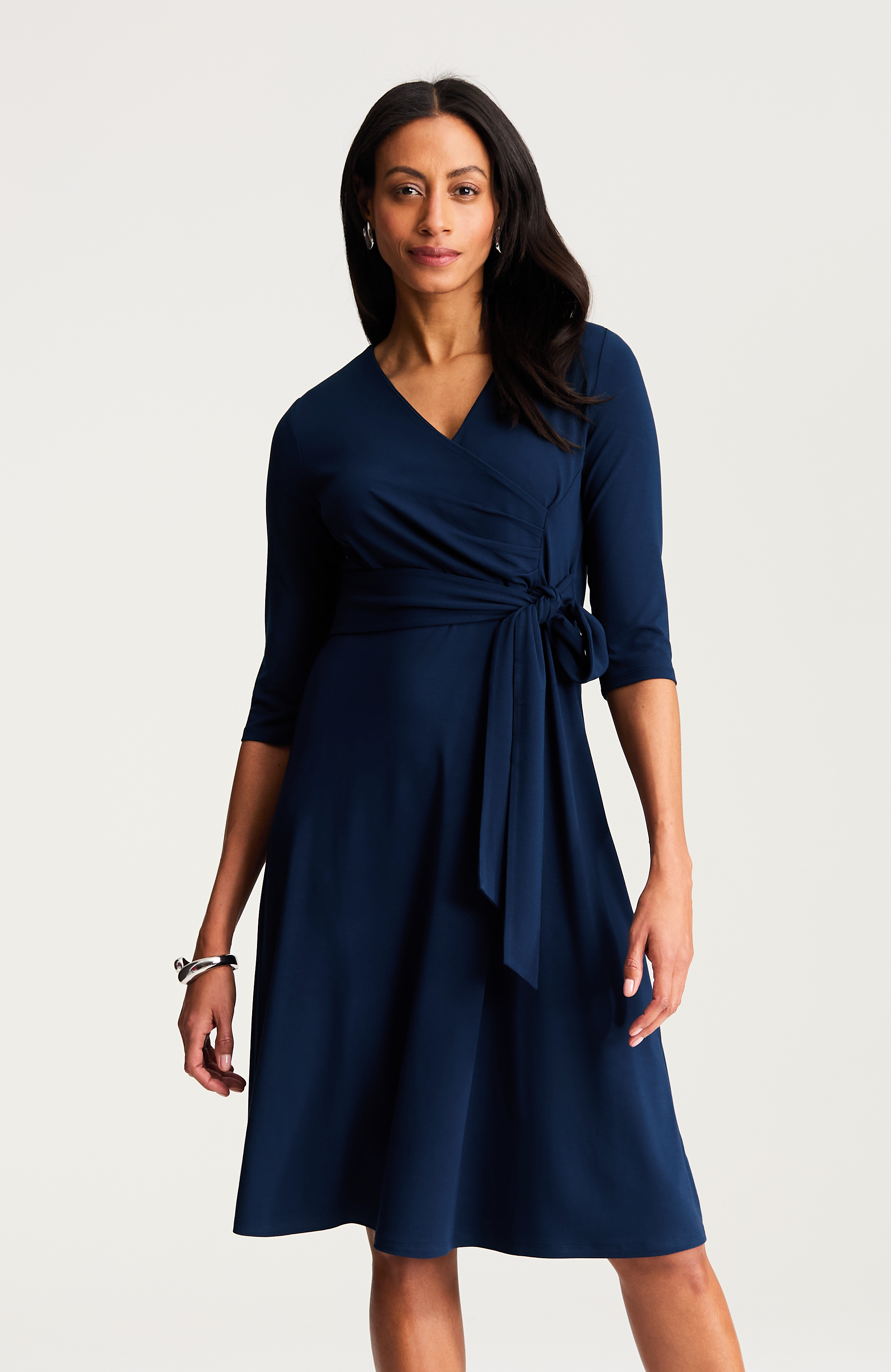 Wearever Wrap-Style V-Neck Dress - image 2