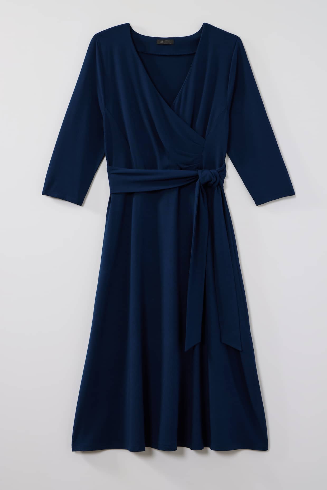 WE WRAP-STYLE V-NECK DRESS | JJill