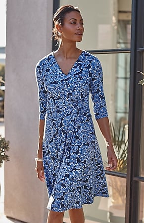 Image for Wearever Wrap-Style V-Neck Dress