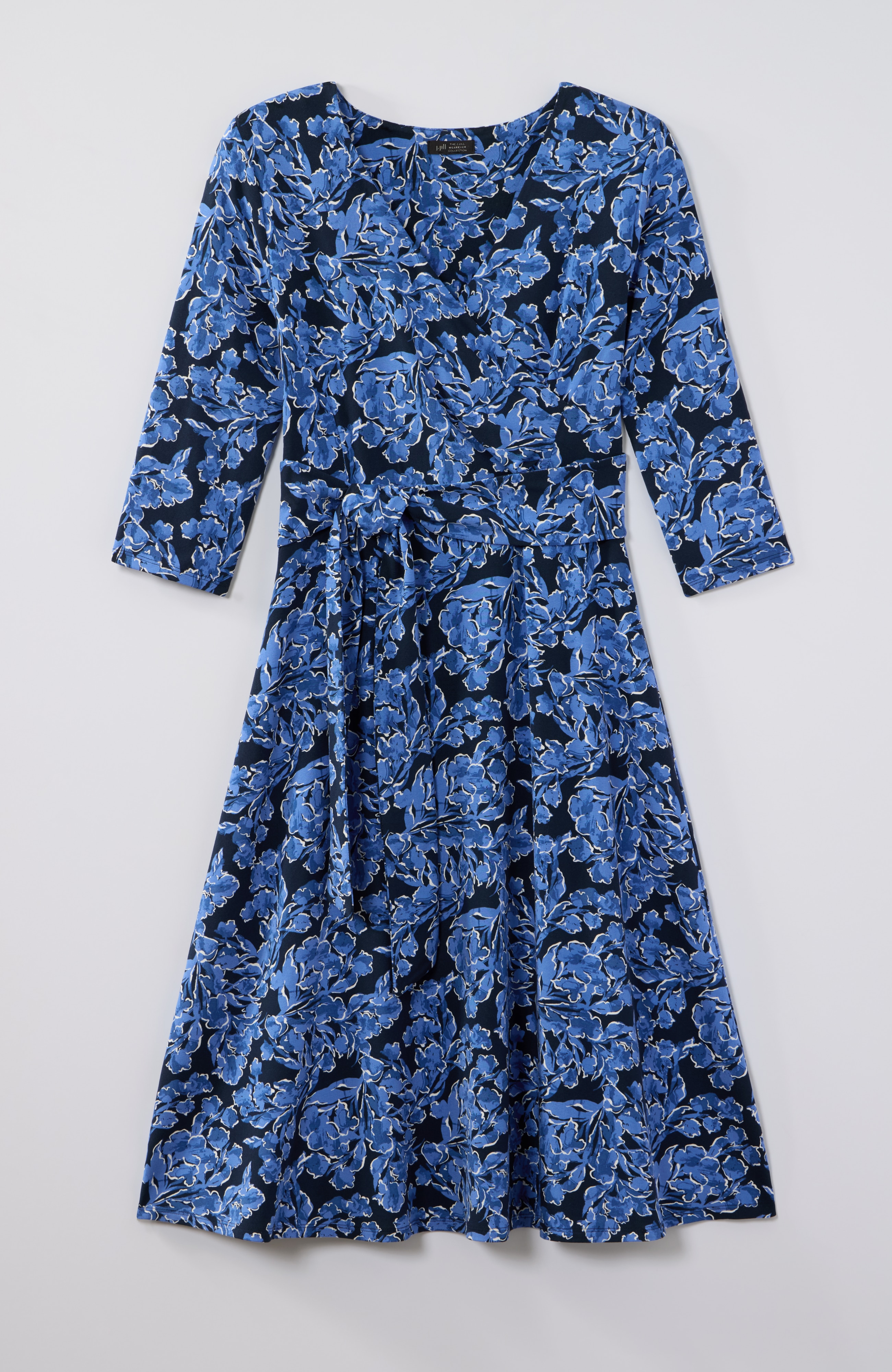 WE WRAP-STYLE V-NECK DRESS | JJill