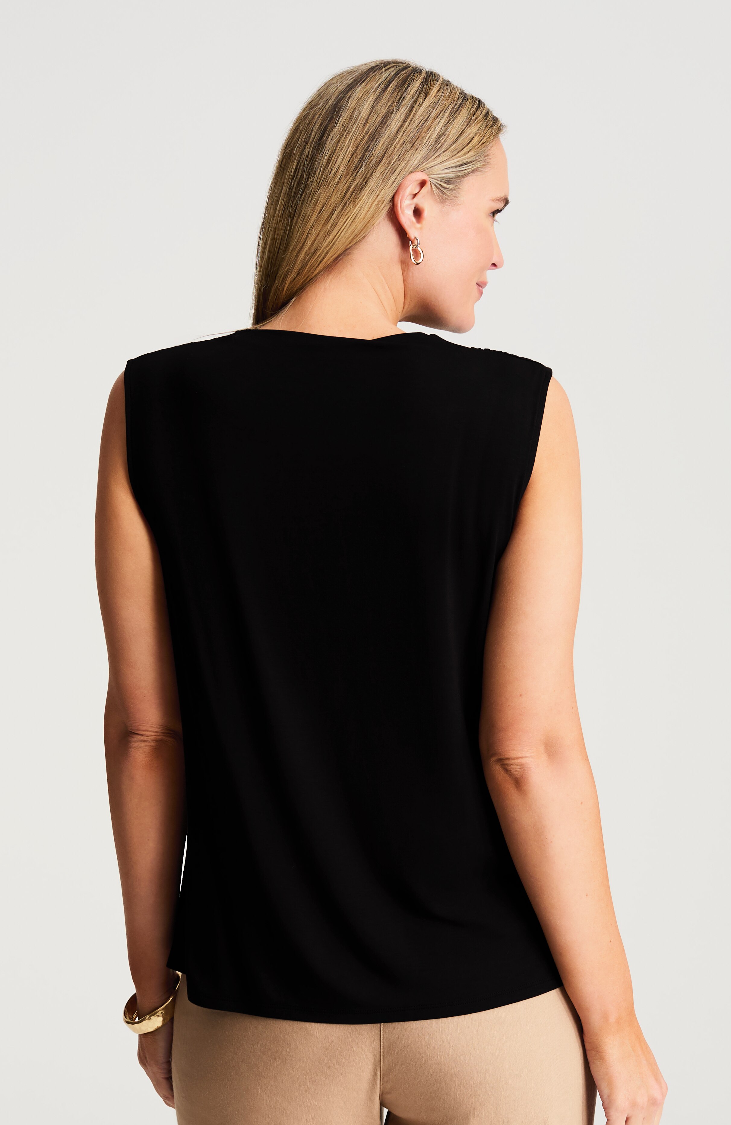 wearever draped-neck top