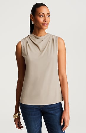 Image for Wearever Draped-Neck Top
