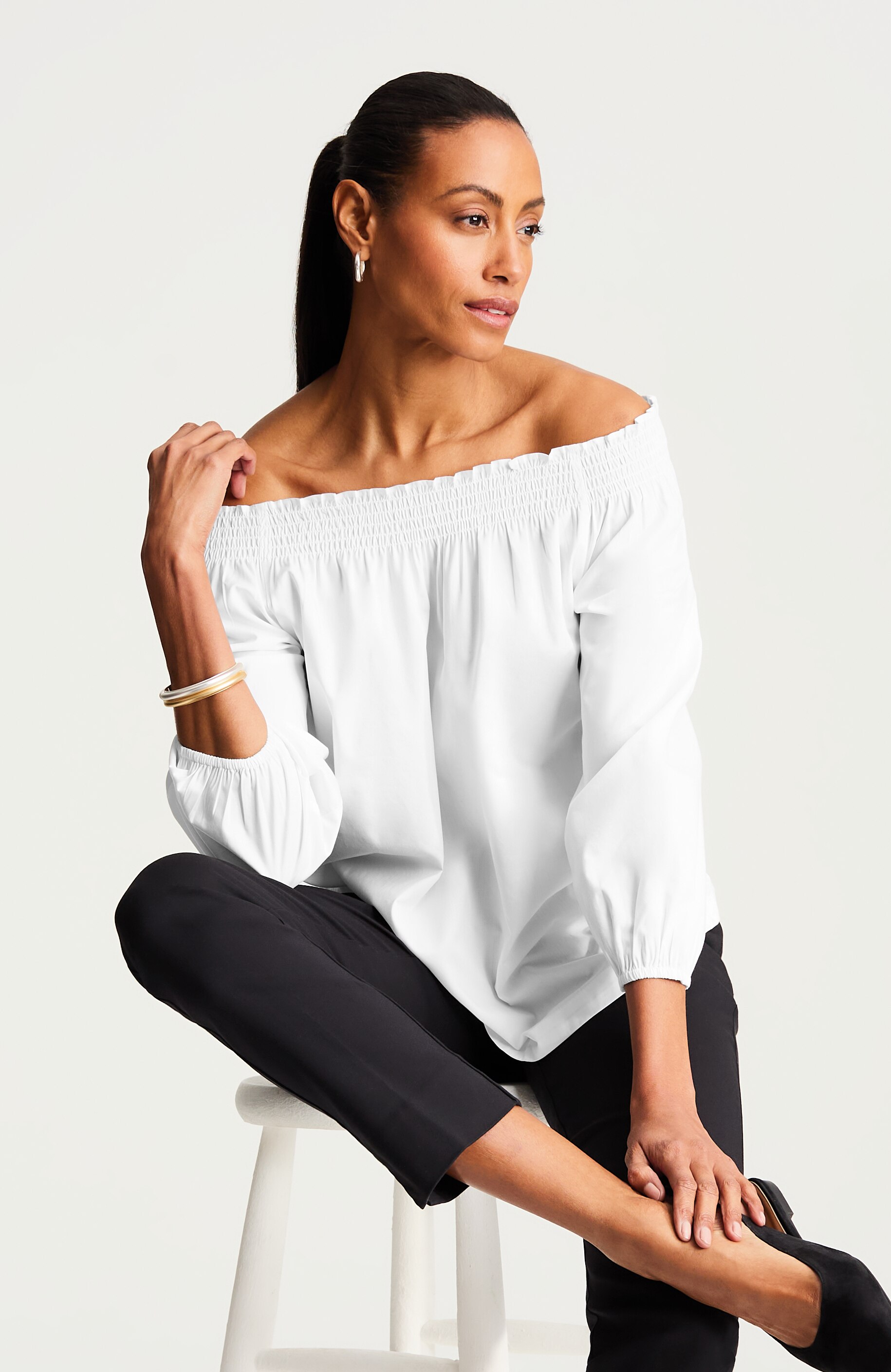 CONVERTIBLE-SHOULDER TOP | JJill
