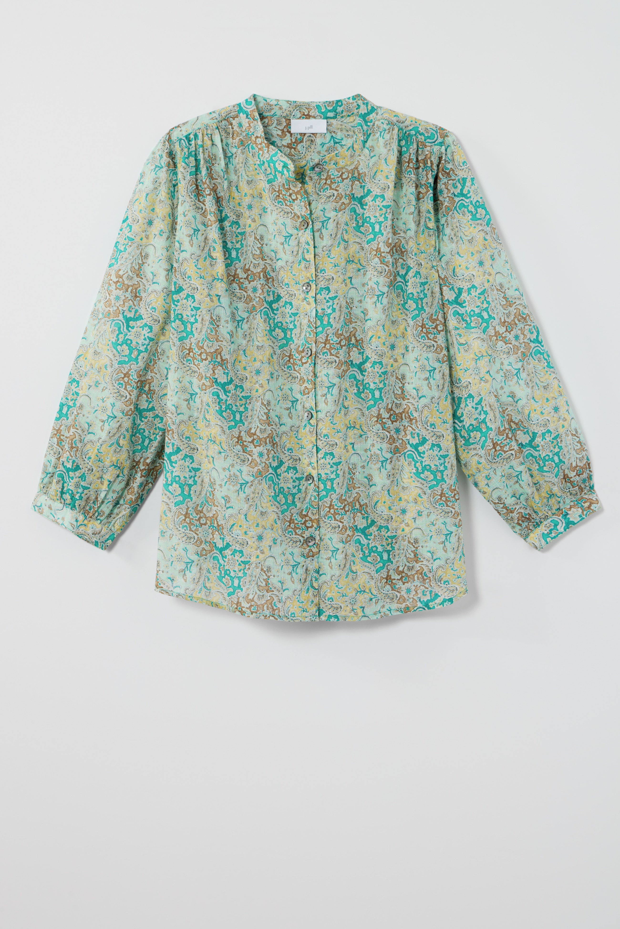 shirred cotton voile top