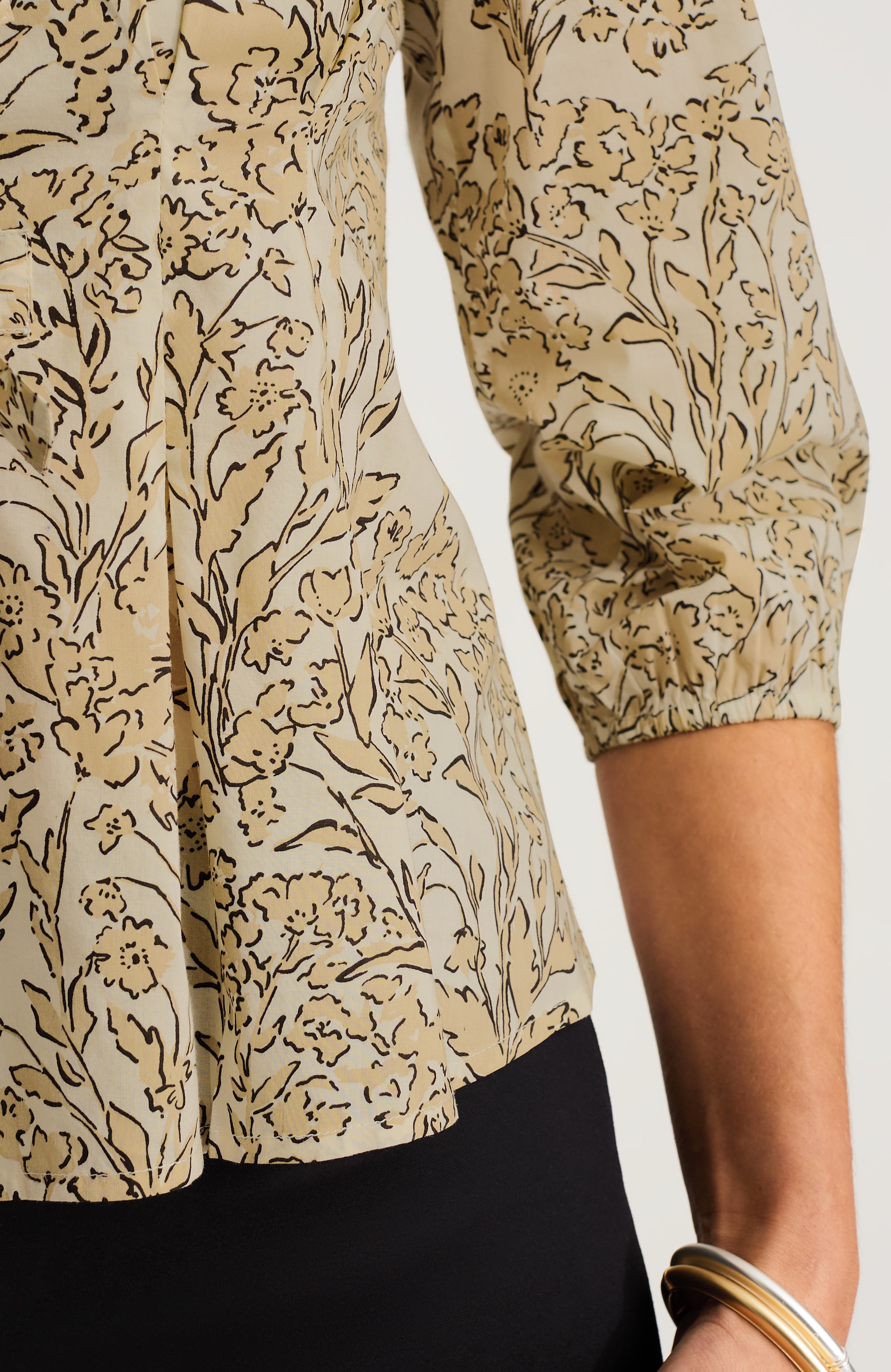 PLEATED TIE-FRONT TOP | JJill