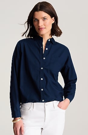Image for Elastic-Hem Relaxed Shirt