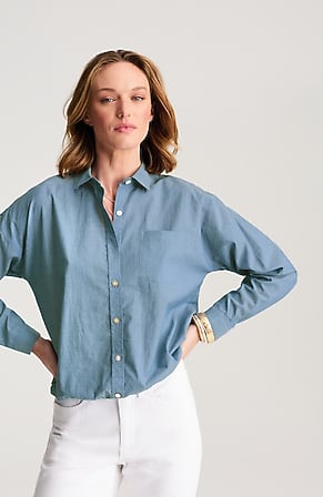 Image for Elastic-Hem Relaxed Shirt