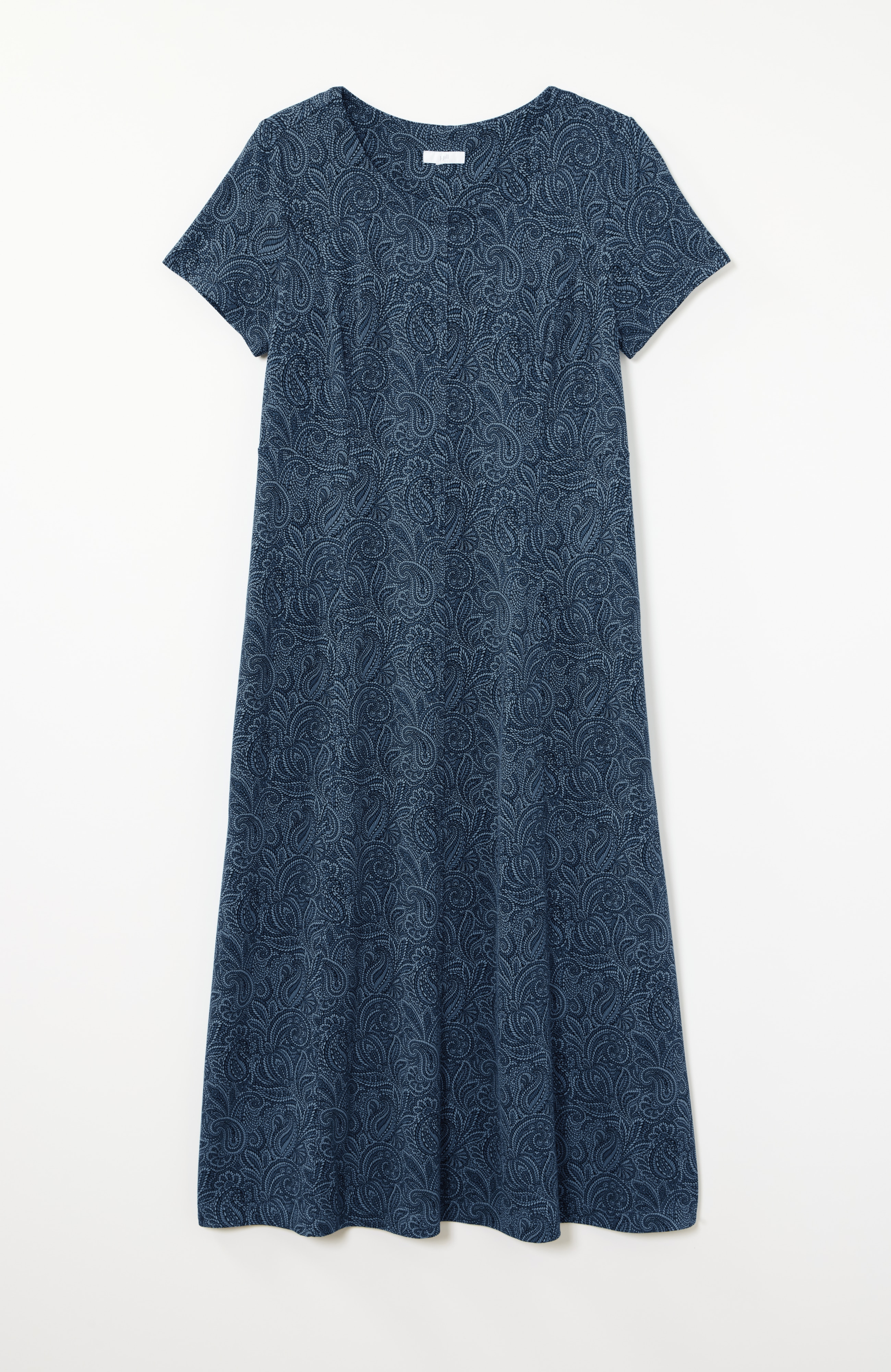 Seamed Knit Midi Dress