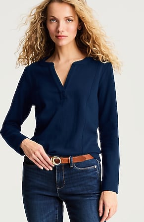 Image for Knit-Gauze Pullover