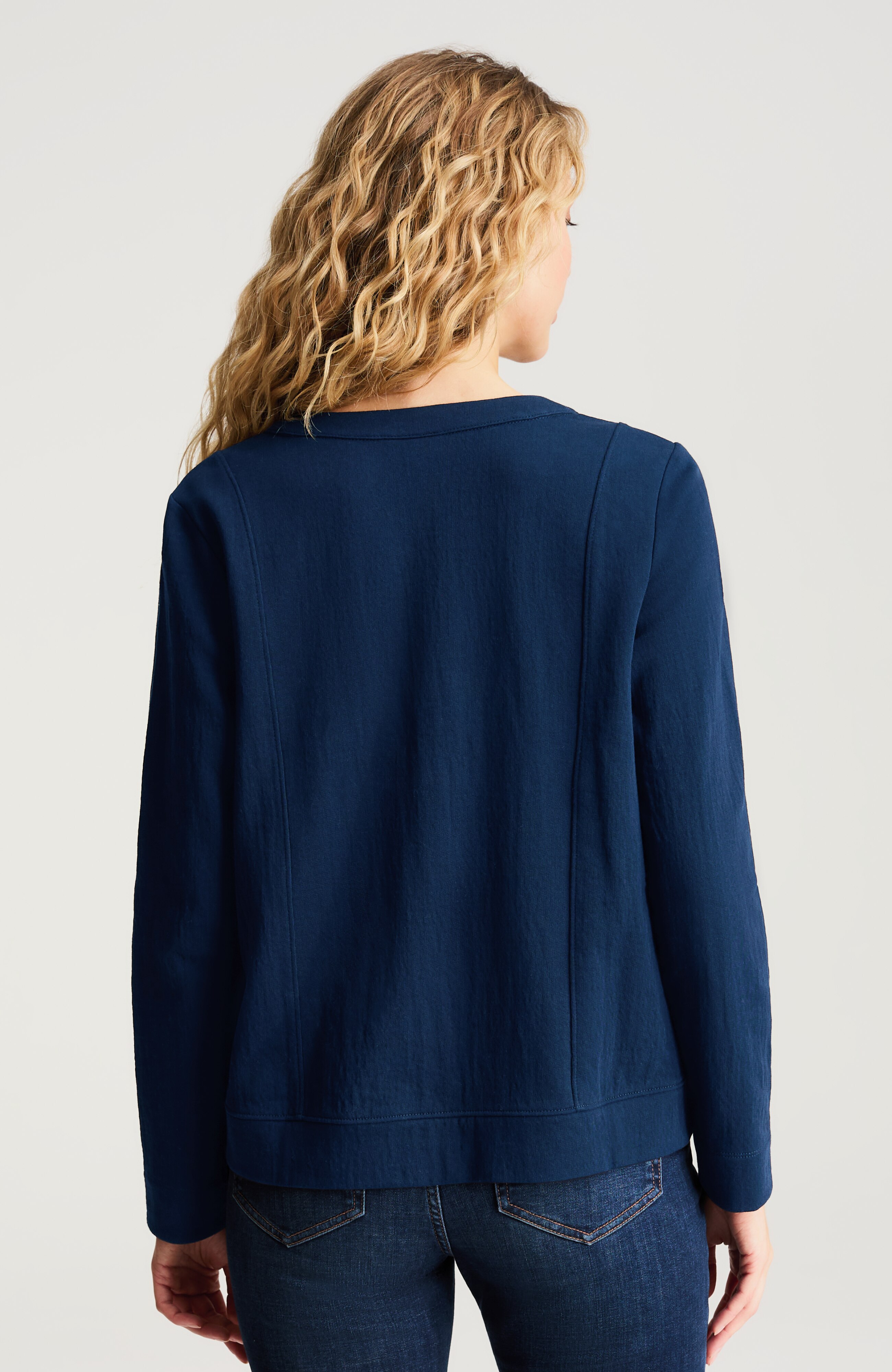 Knit-Gauze Pullover | JJill