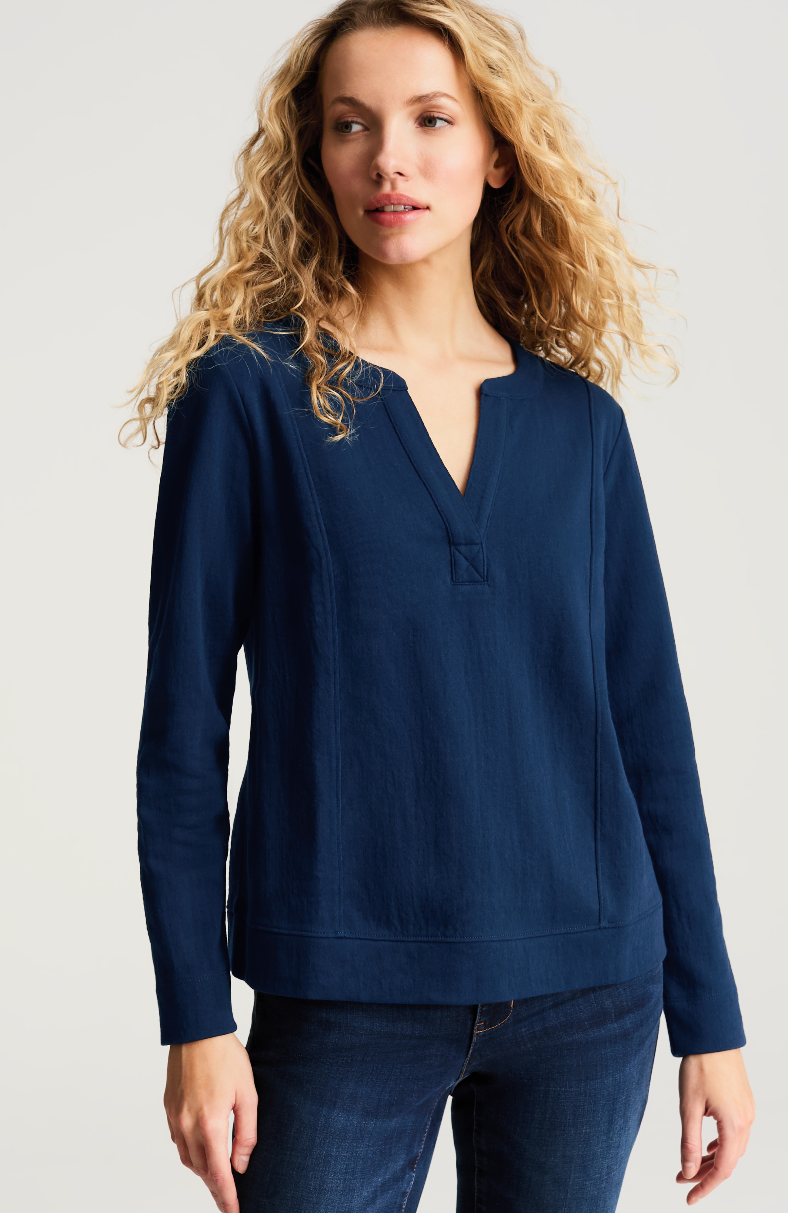 Knit-Gauze Pullover | JJill