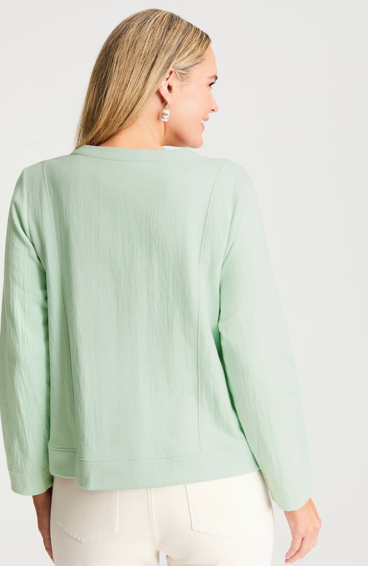 Knit-Gauze Pullover | JJill