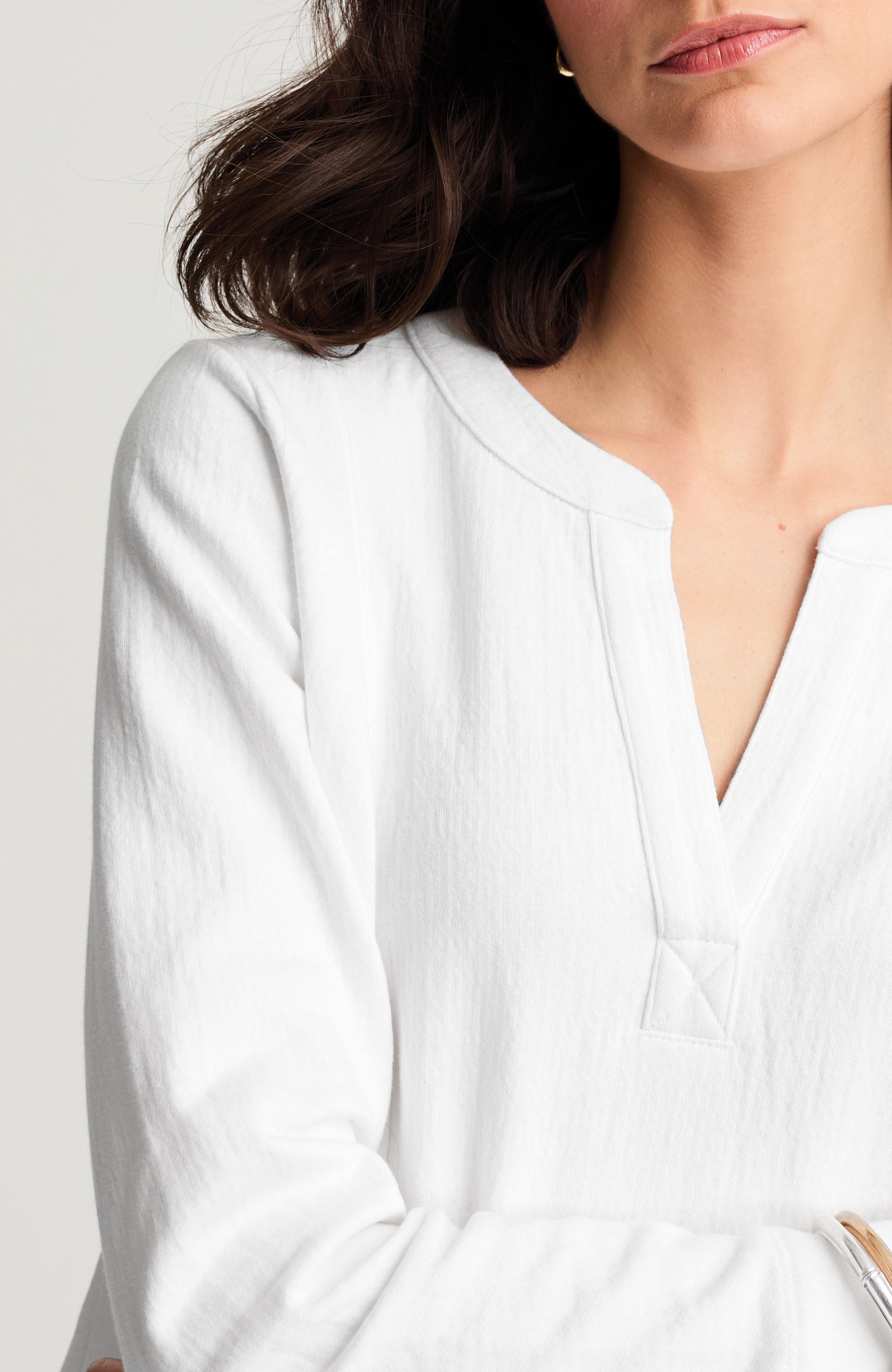 KNIT-GAUZE PULLOVER | JJill