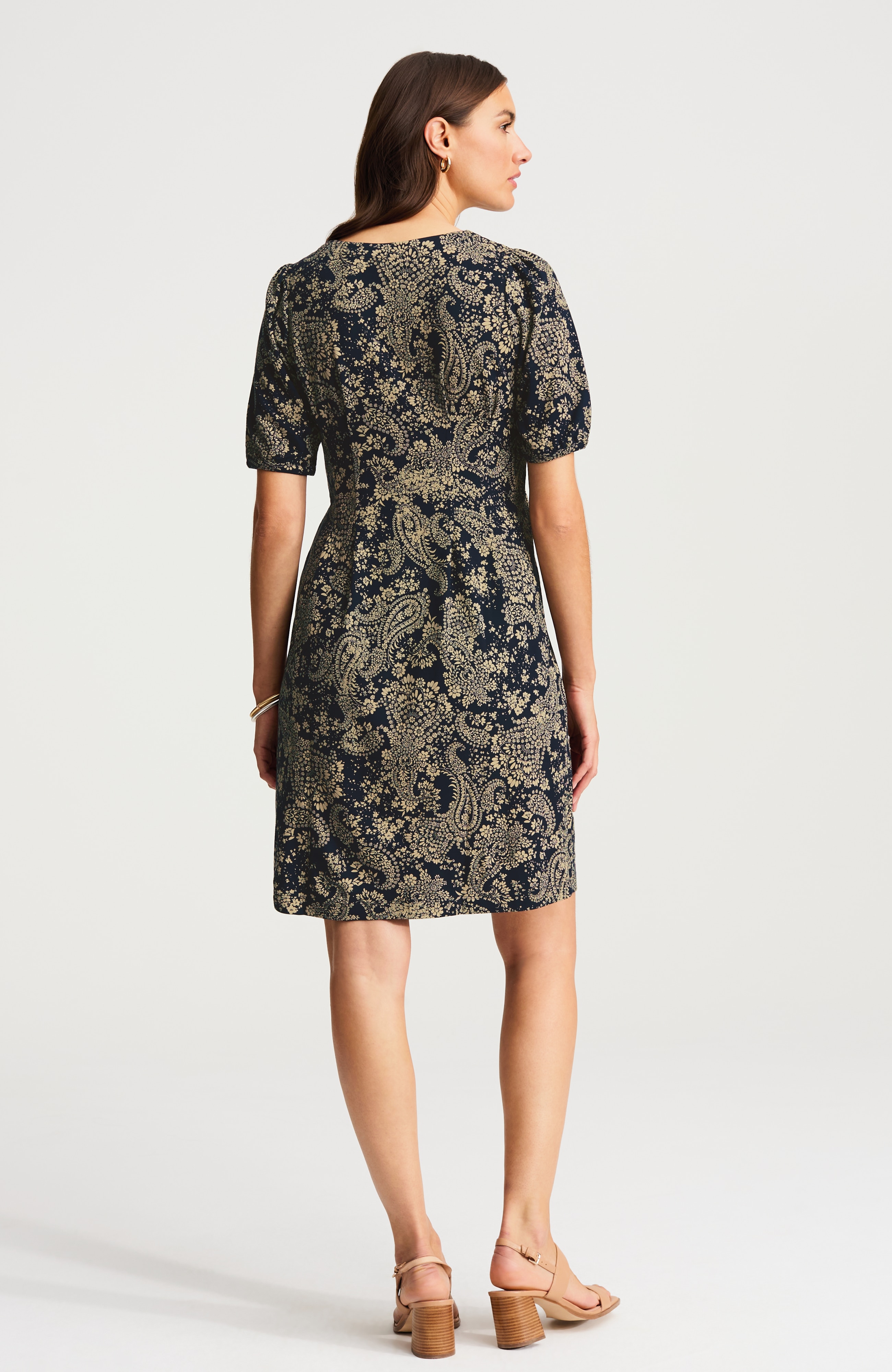 dart-waist knit dress