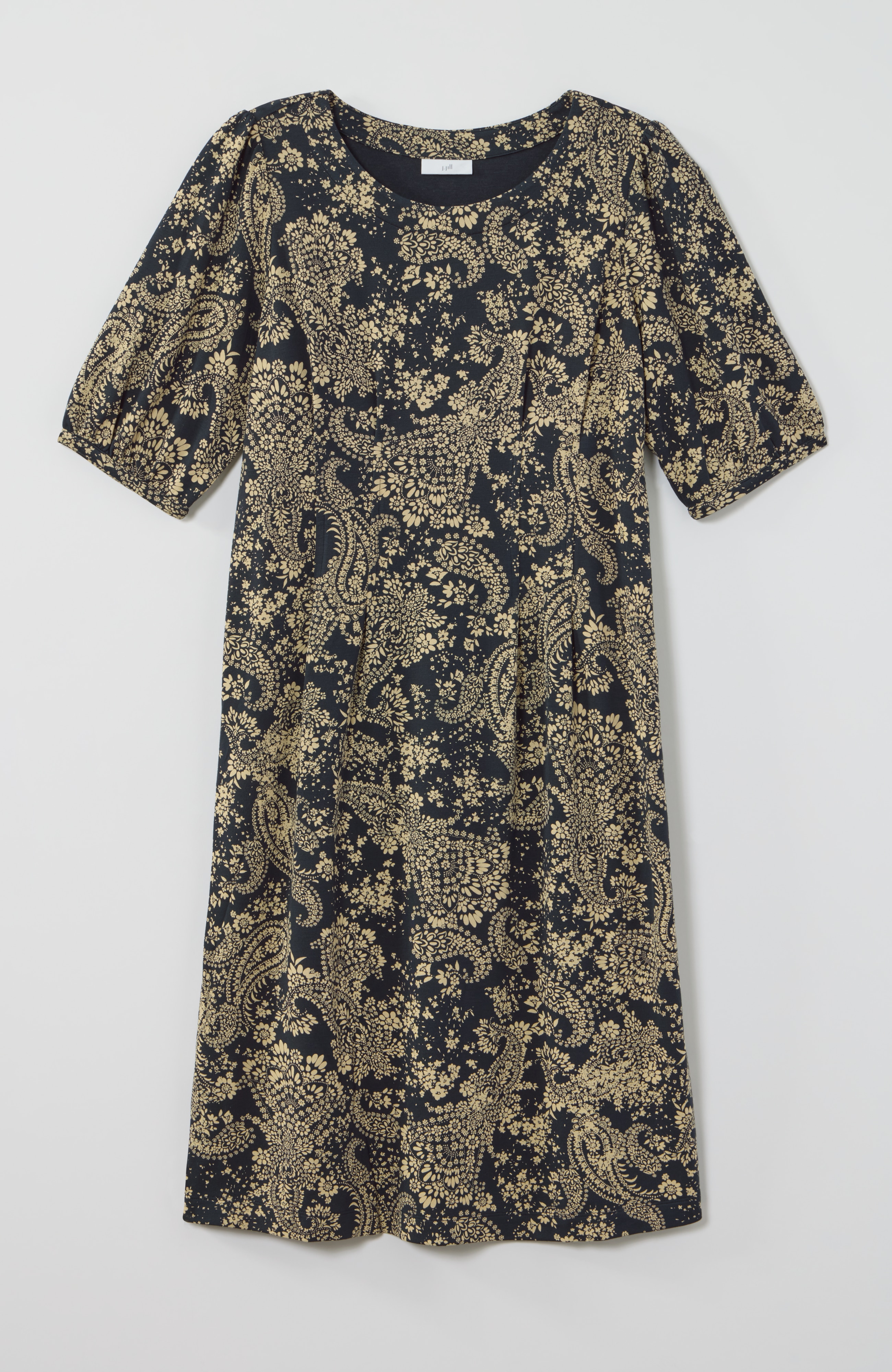 dart-waist knit dress