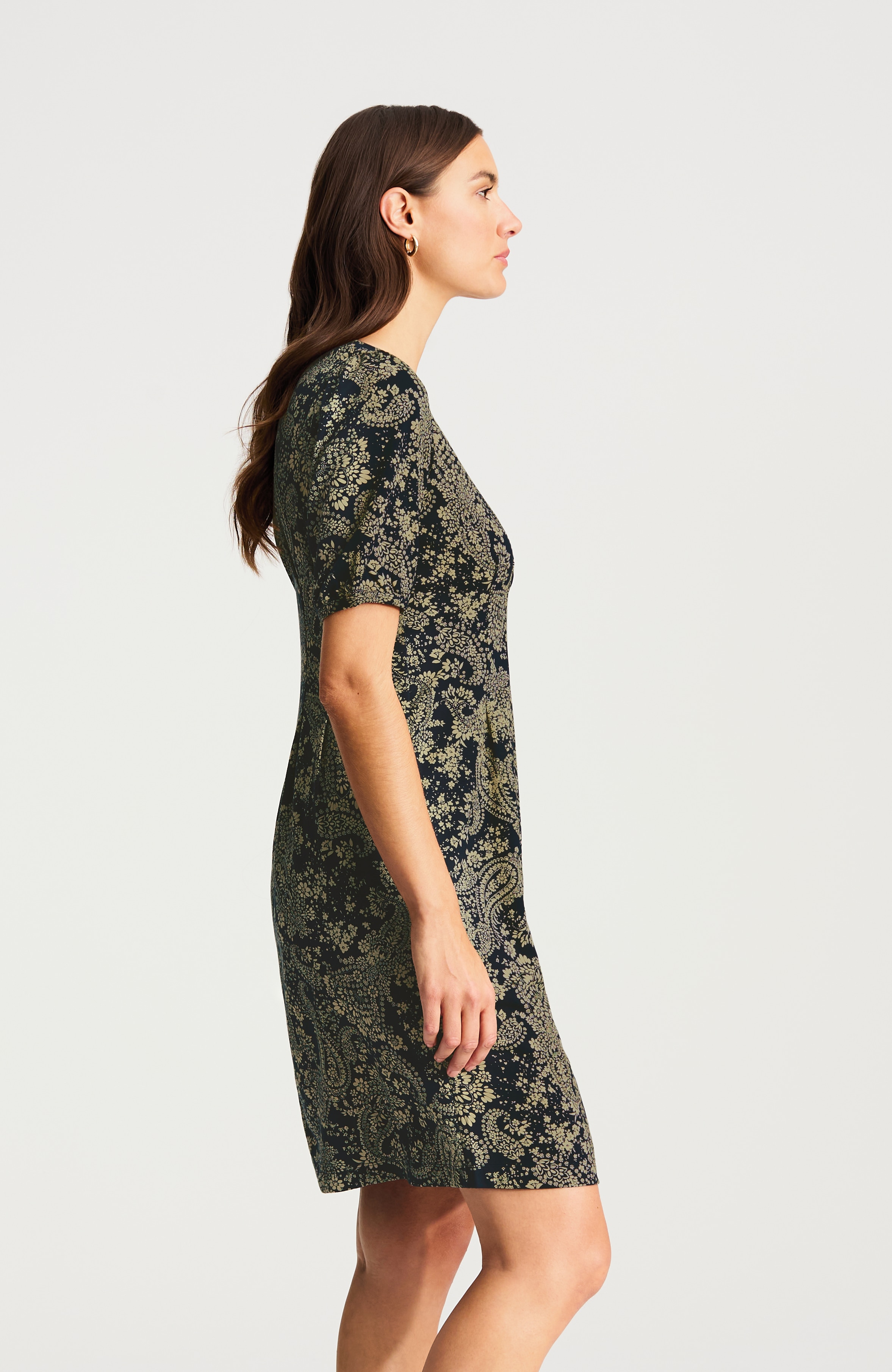 dart-waist knit dress