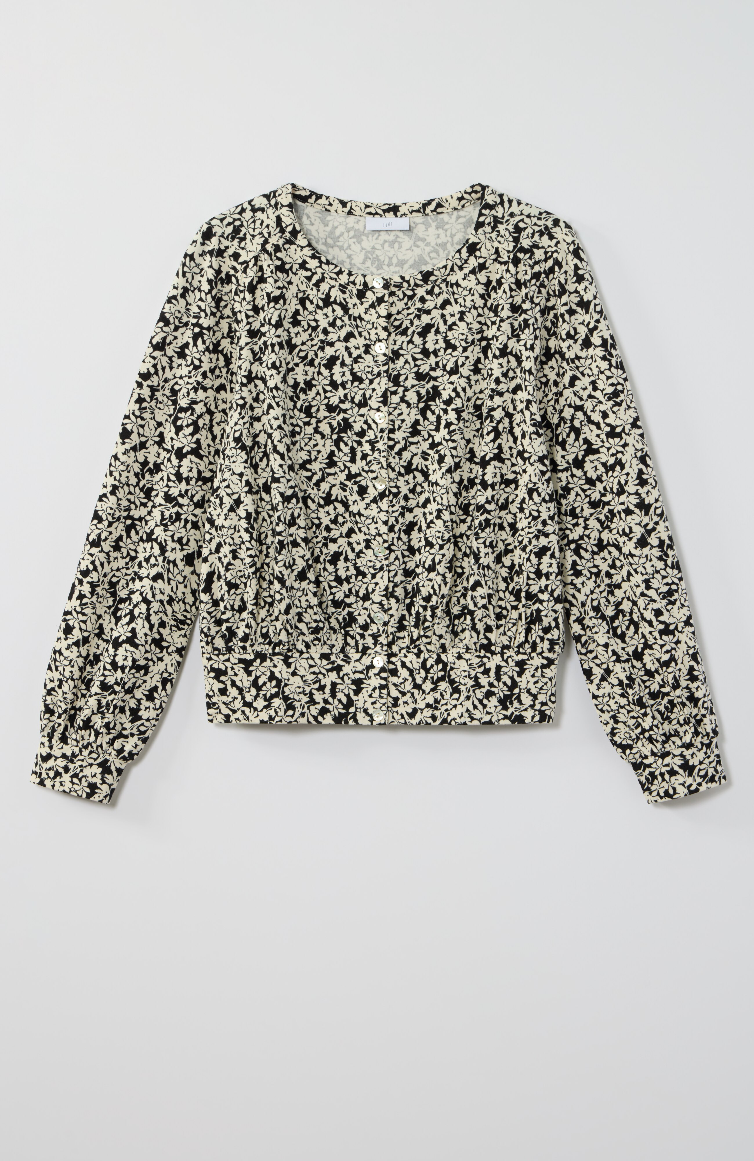 banded-hem jersey top