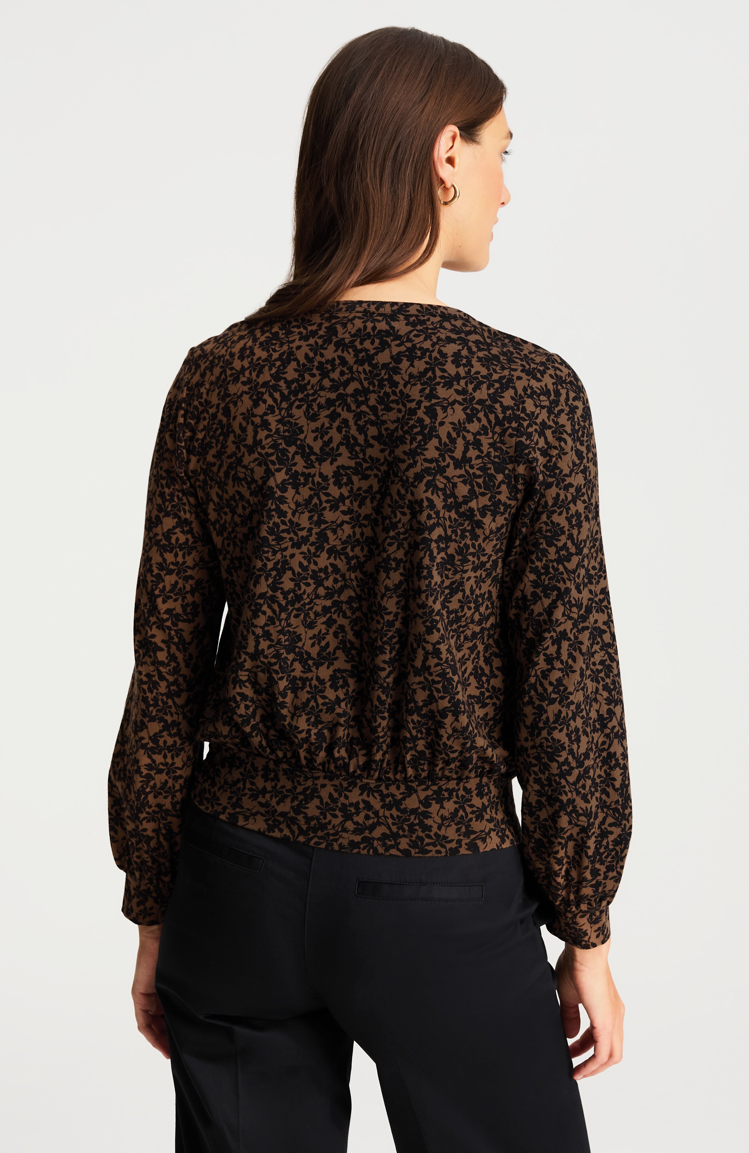 BANDED-HEM JERSEY TOP | JJill