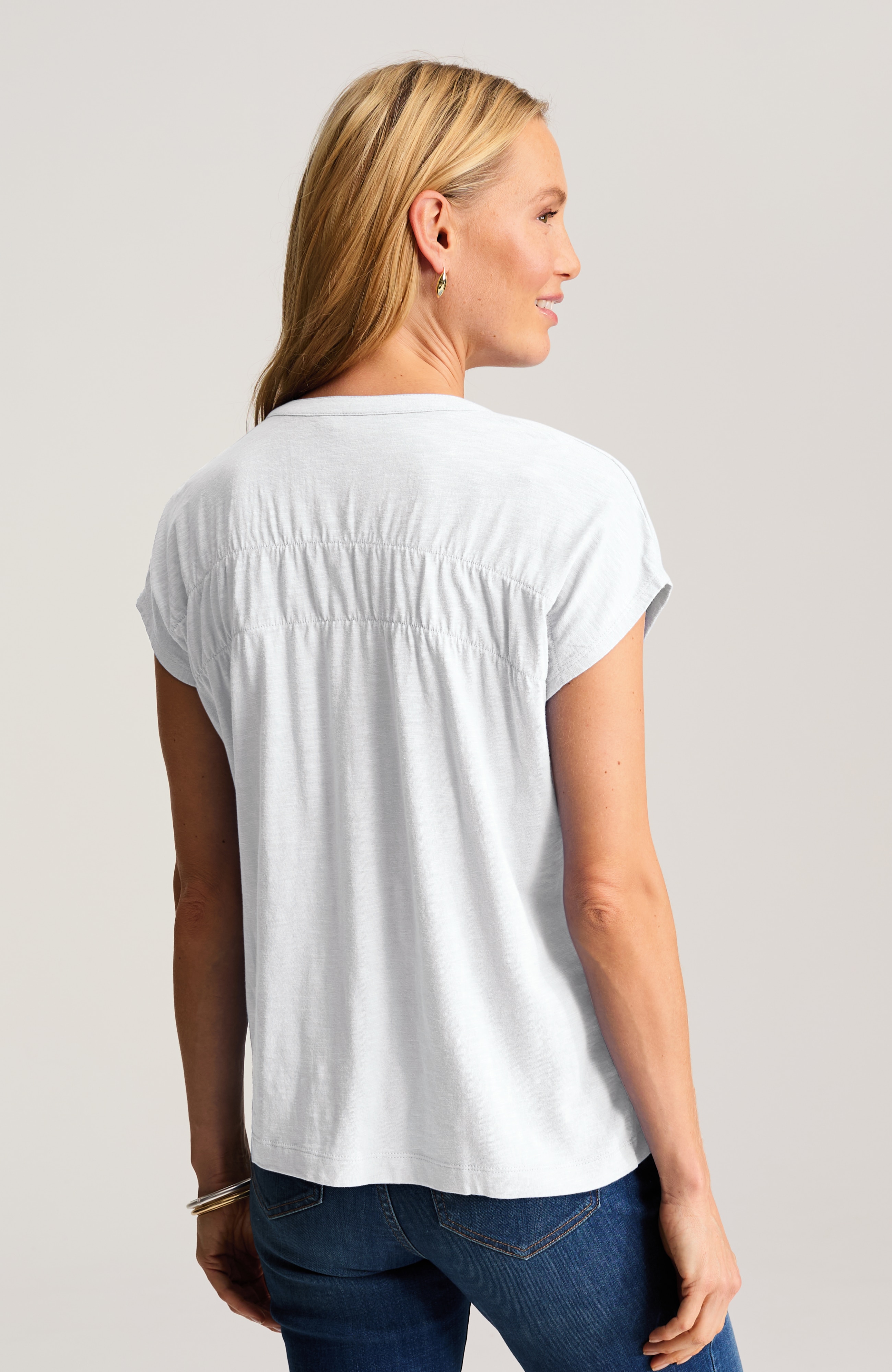 Shirred Dolman-Sleeve Top | JJill