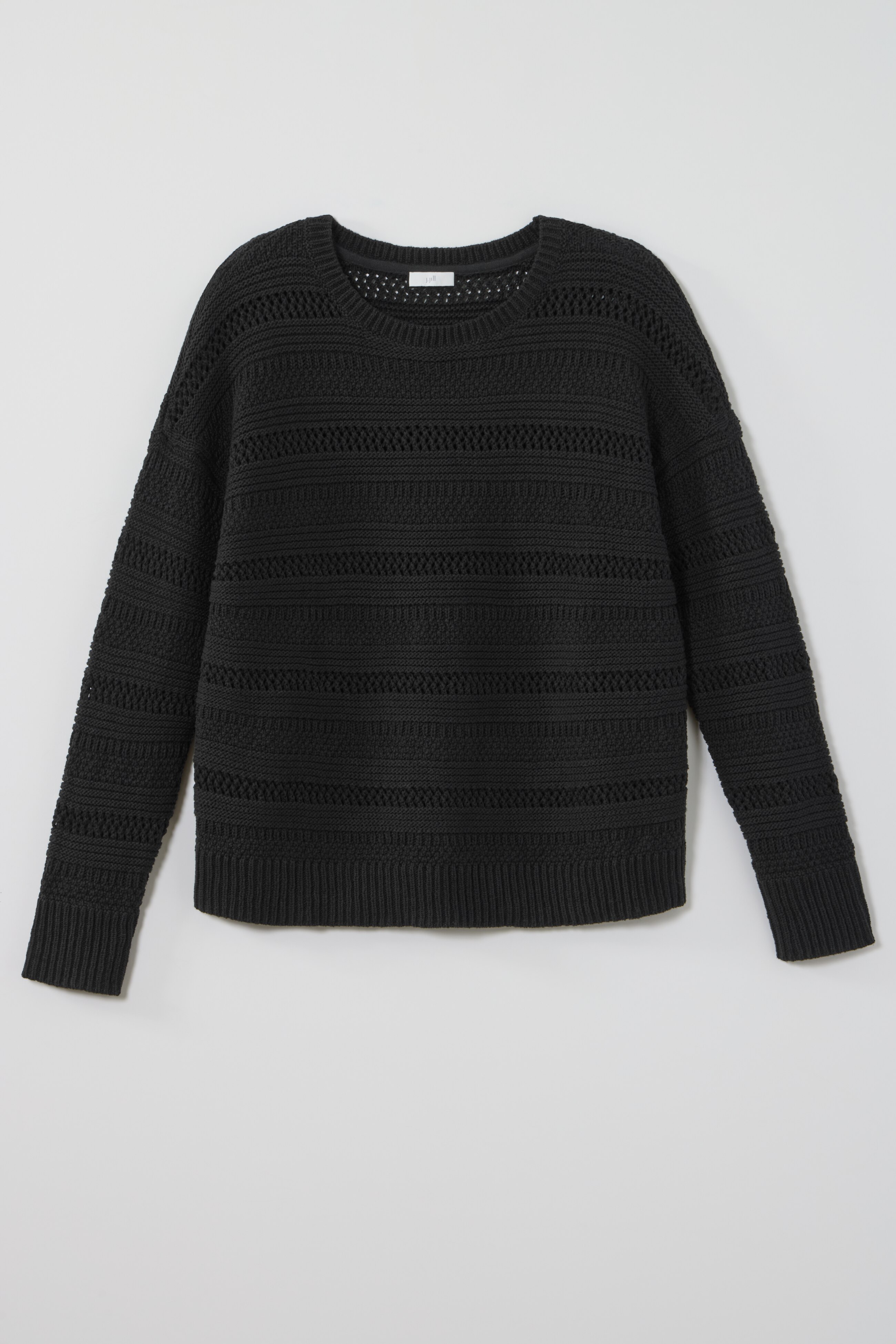 open-texture pullover sweater