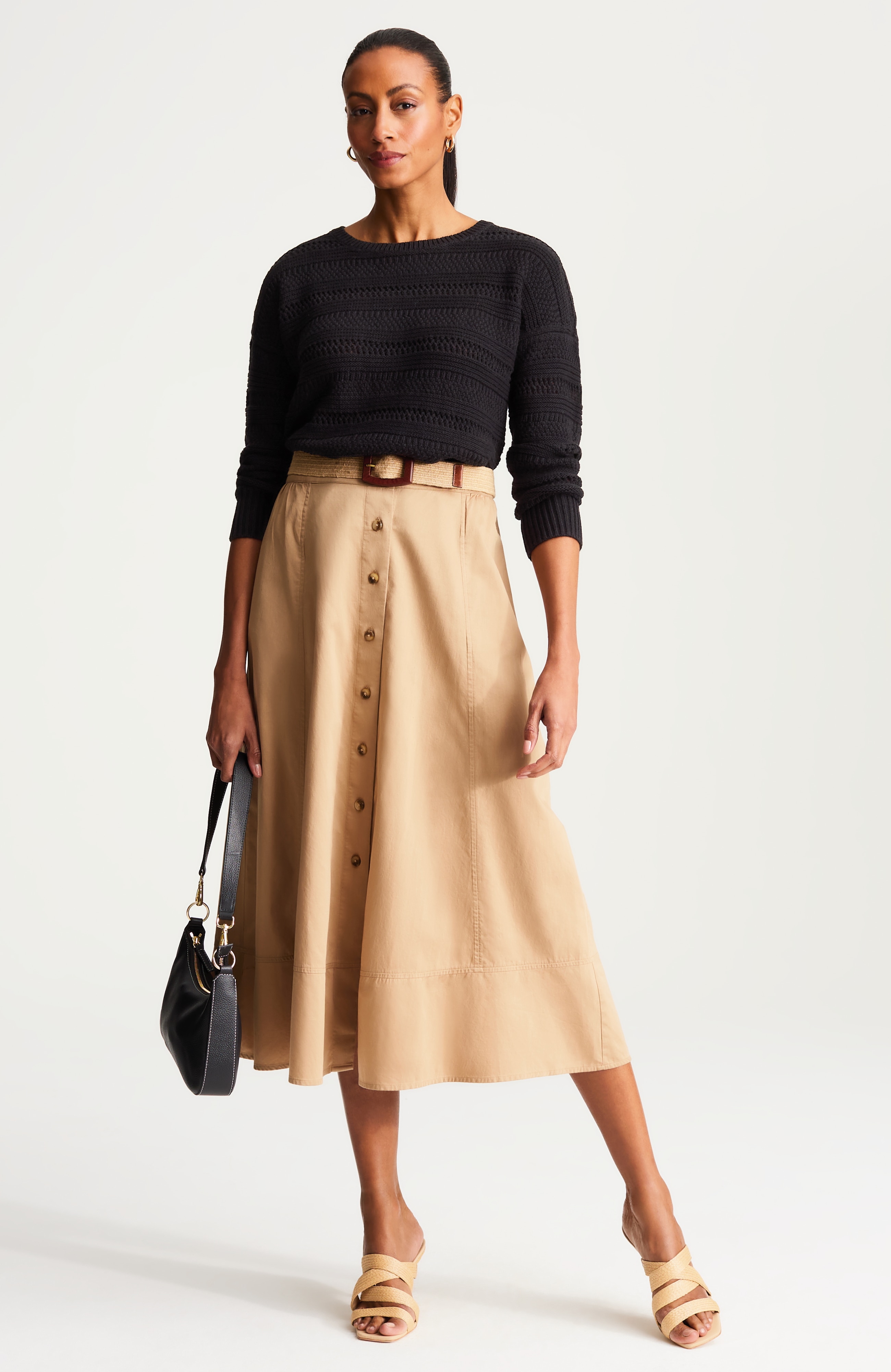 open-texture pullover sweater