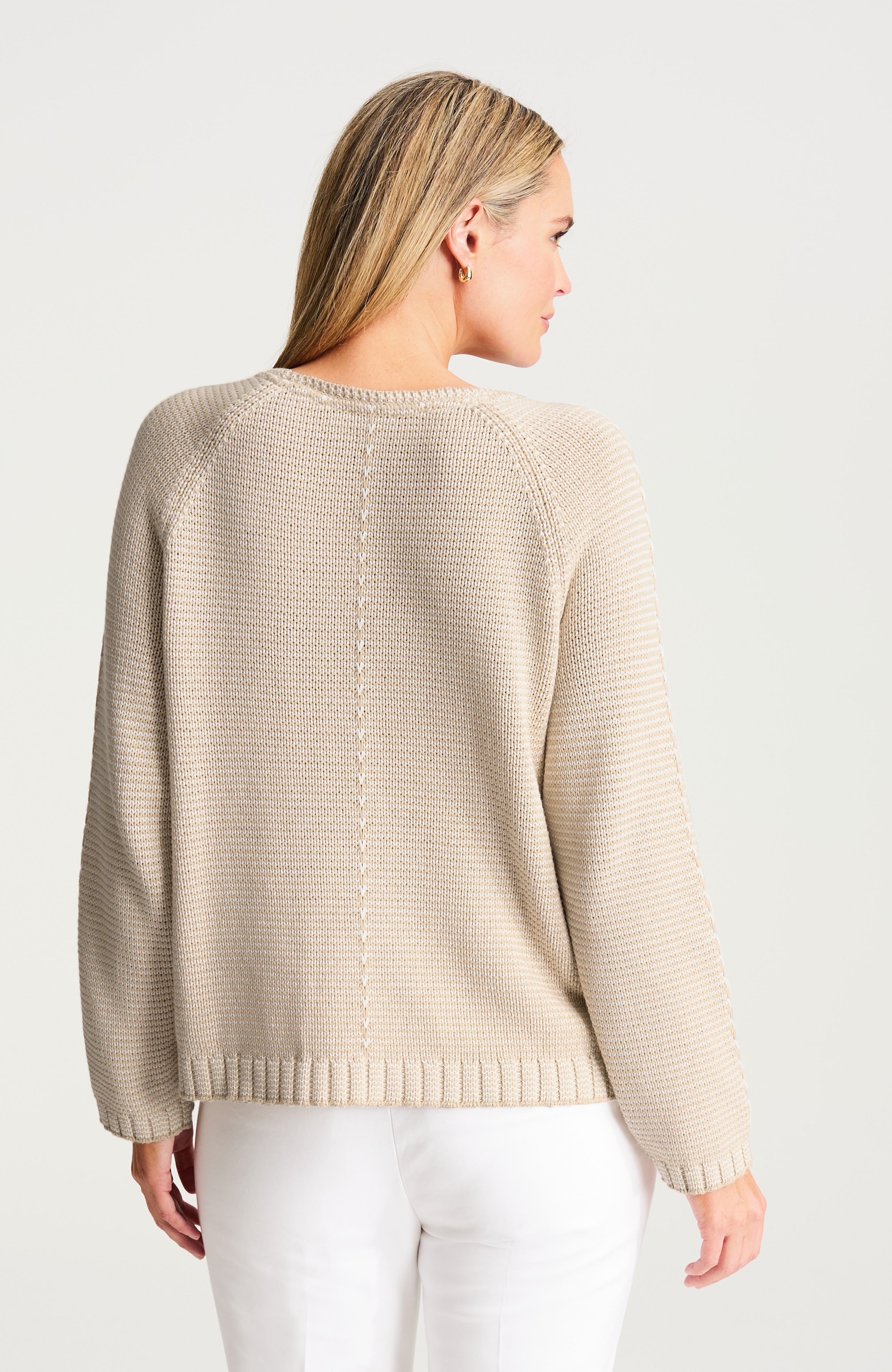 striped textured sweater