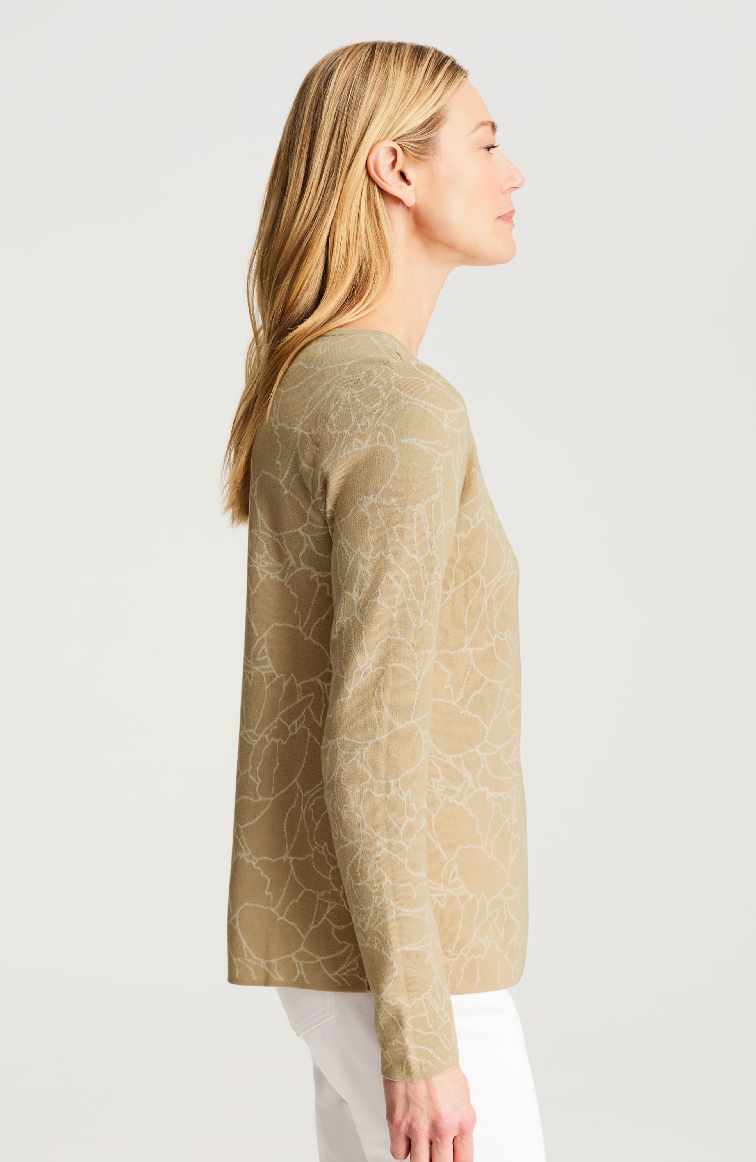 FLORAL JACQUARD SWEATER | JJill