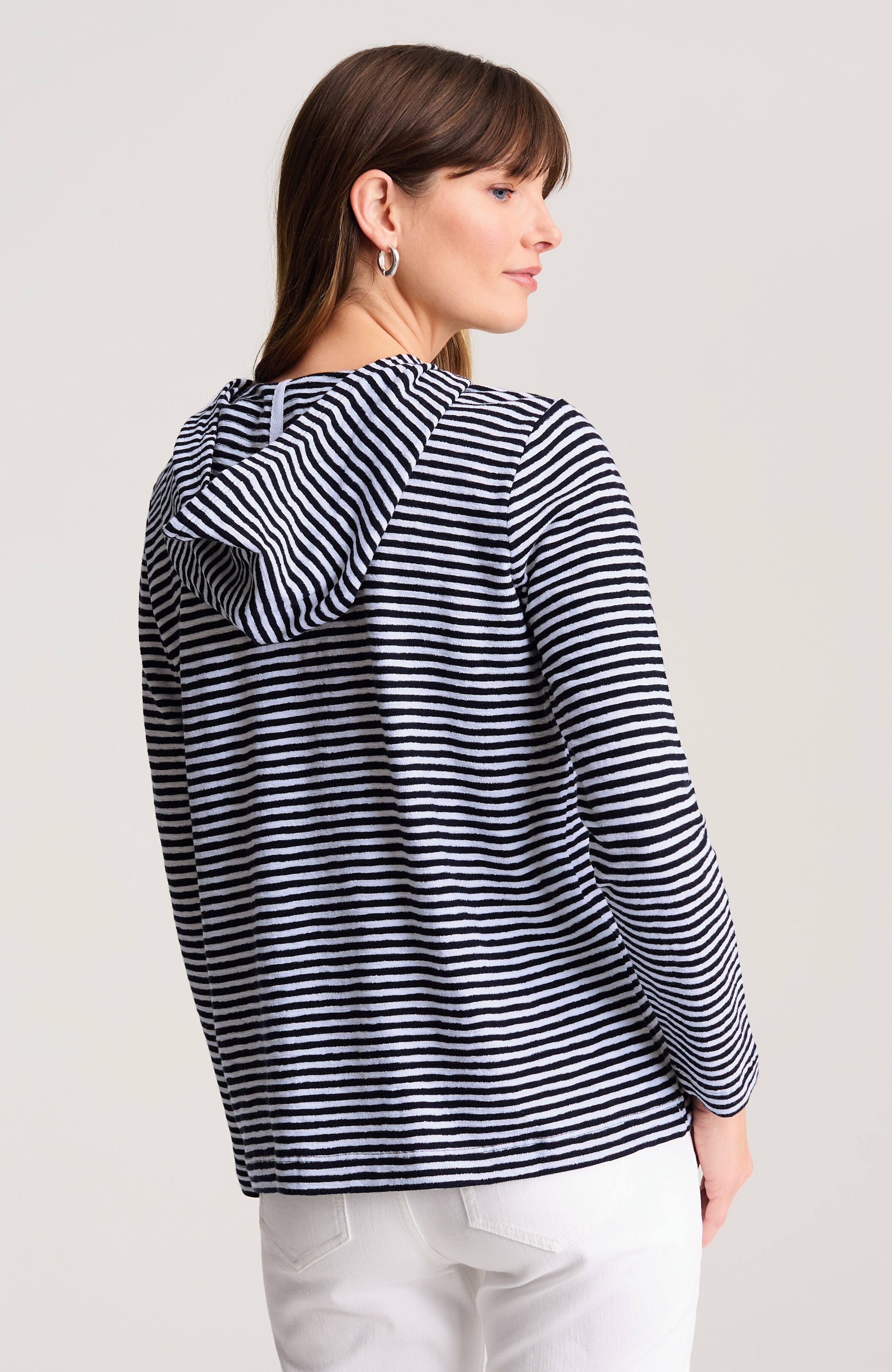 eyelet-trimmed hoodie