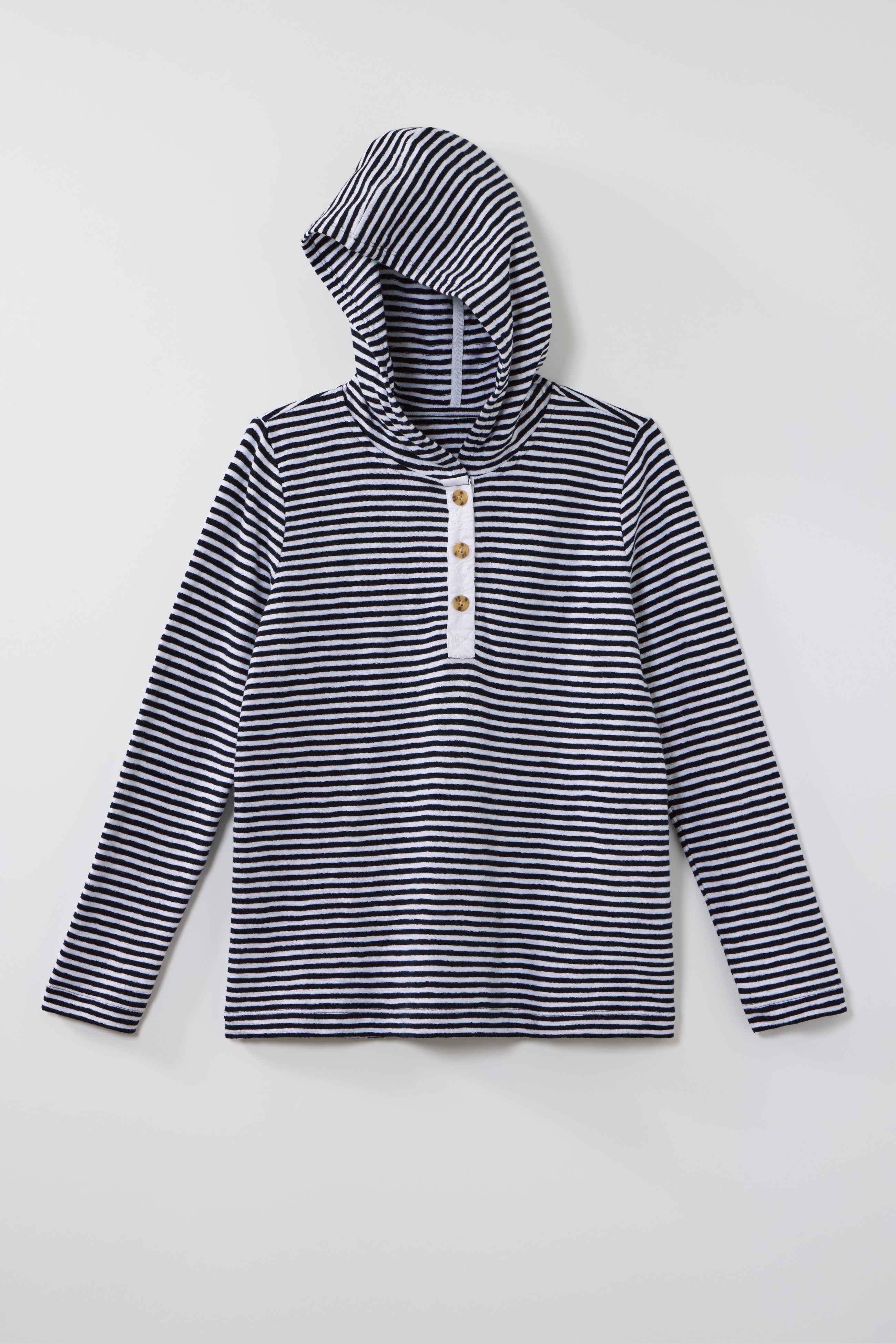 eyelet-trimmed hoodie