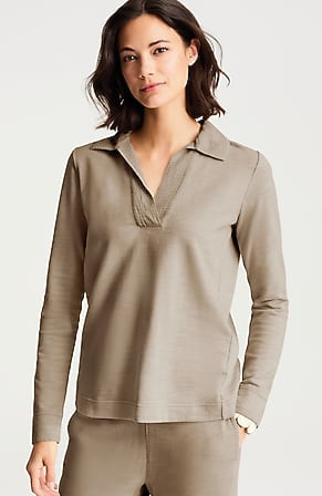 Image for Pure Jill Johnny Collar Top