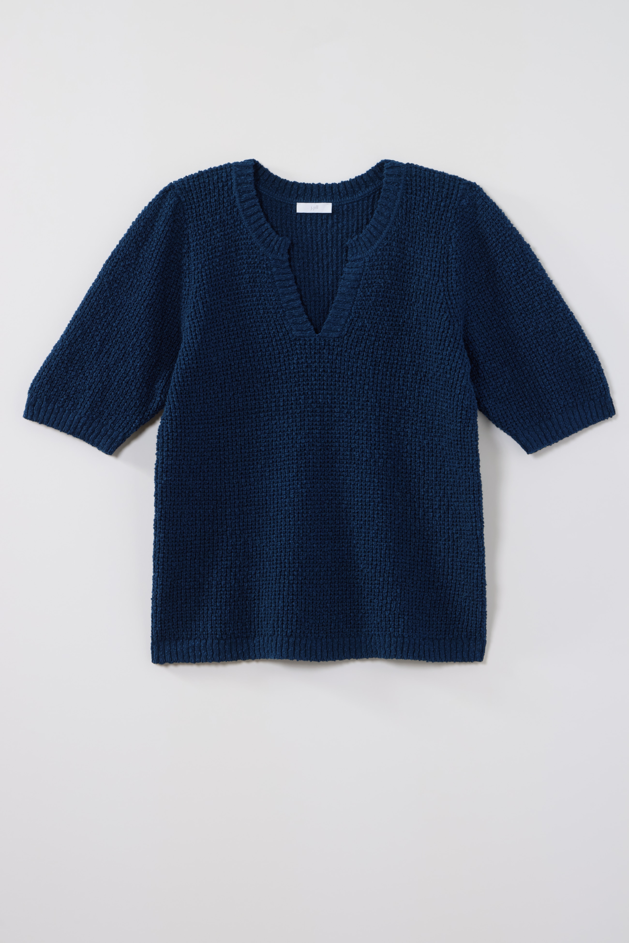 elbow-sleeve sweater