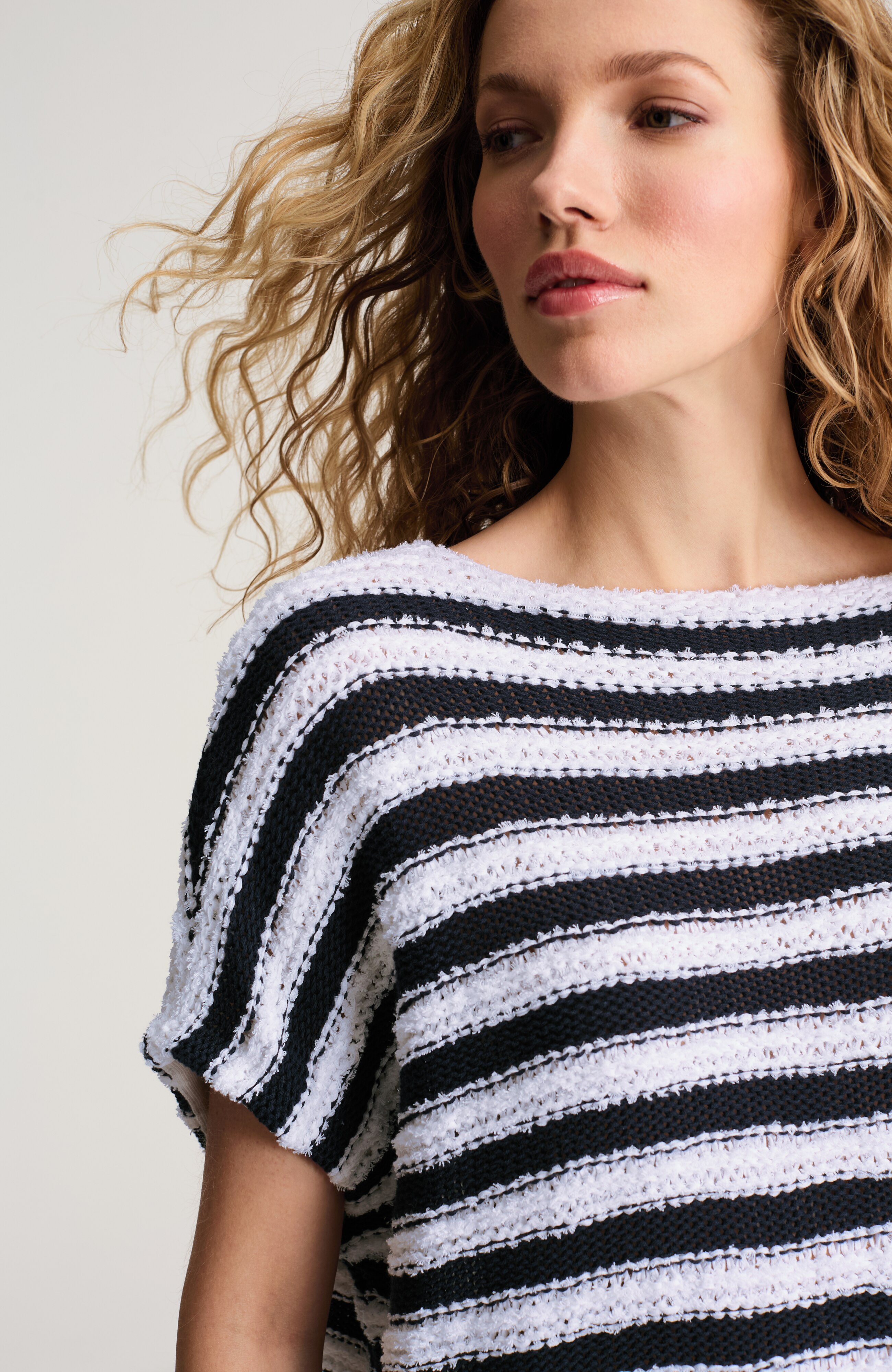 relaxed boat-neck sweater