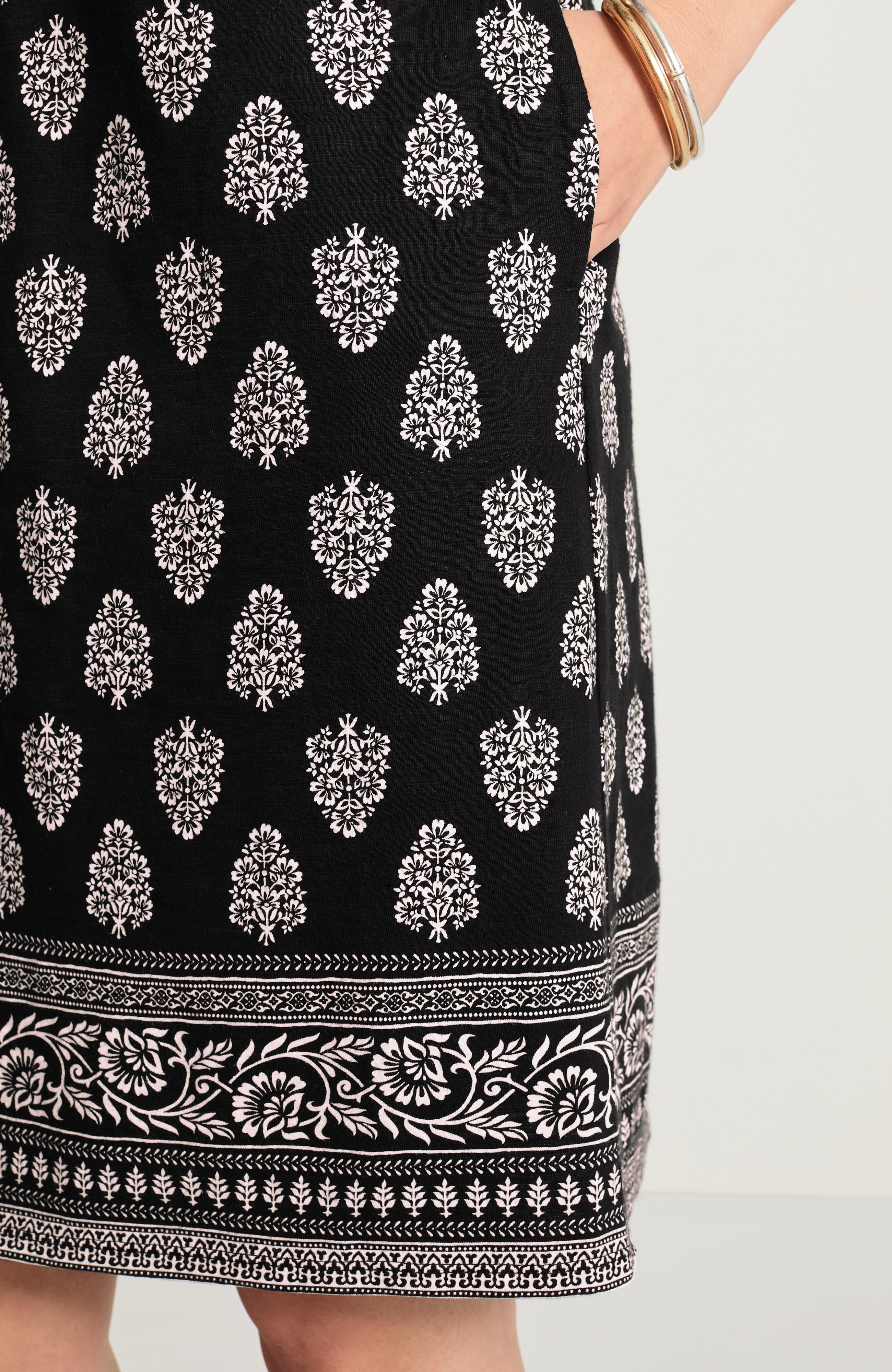 Pure Jill Slub-Knit T-Shirt Dress