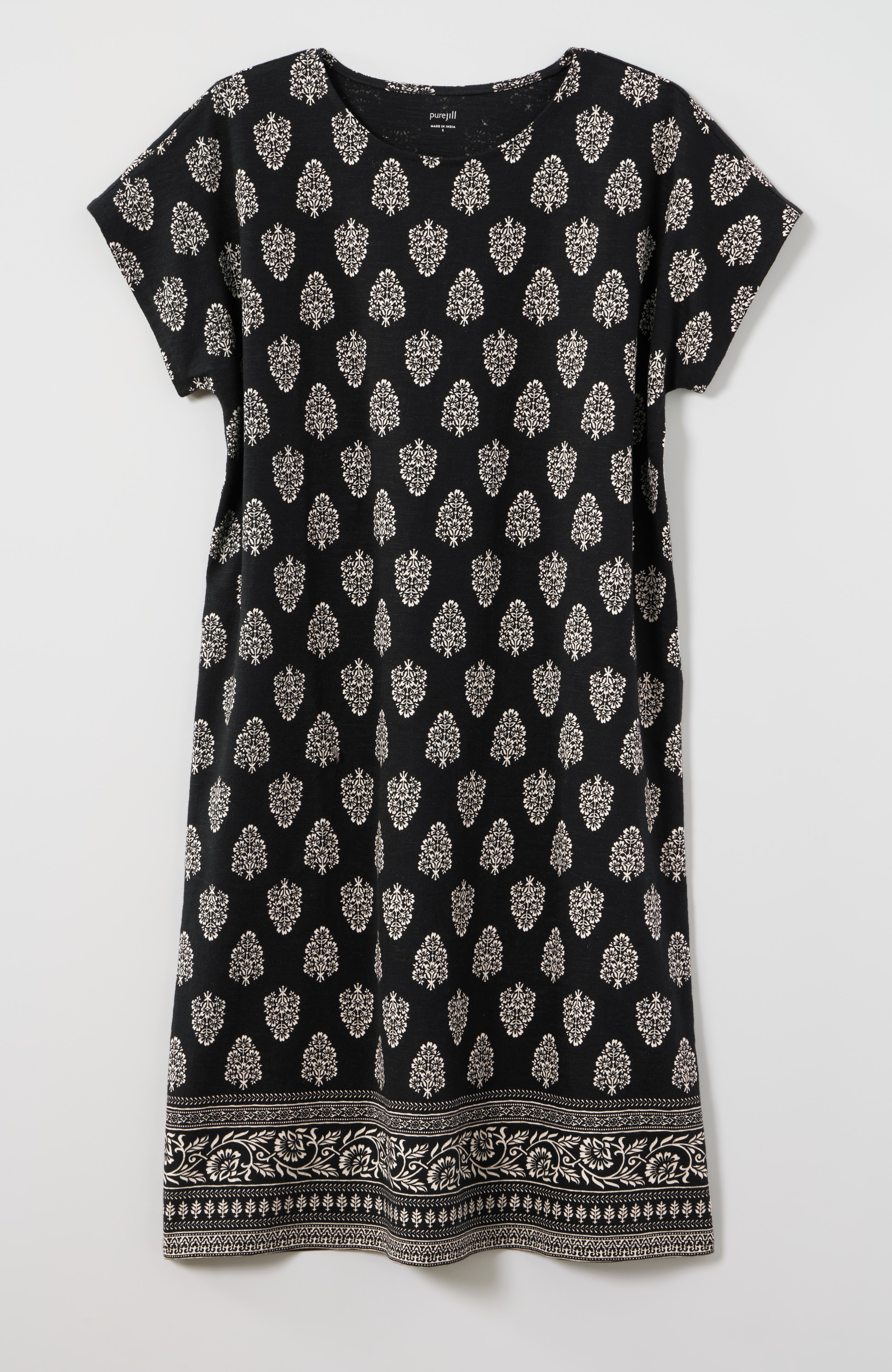Pure Jill Slub-Knit T-Shirt Dress
