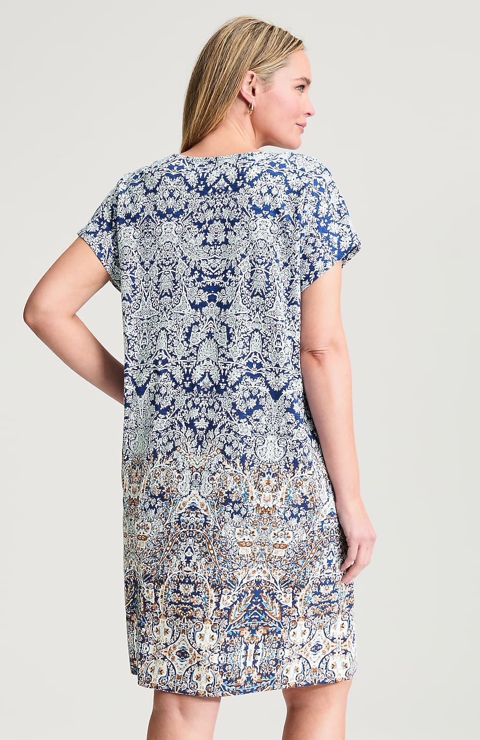 Pure Jill Slub-Knit T-Shirt Dress | JJill