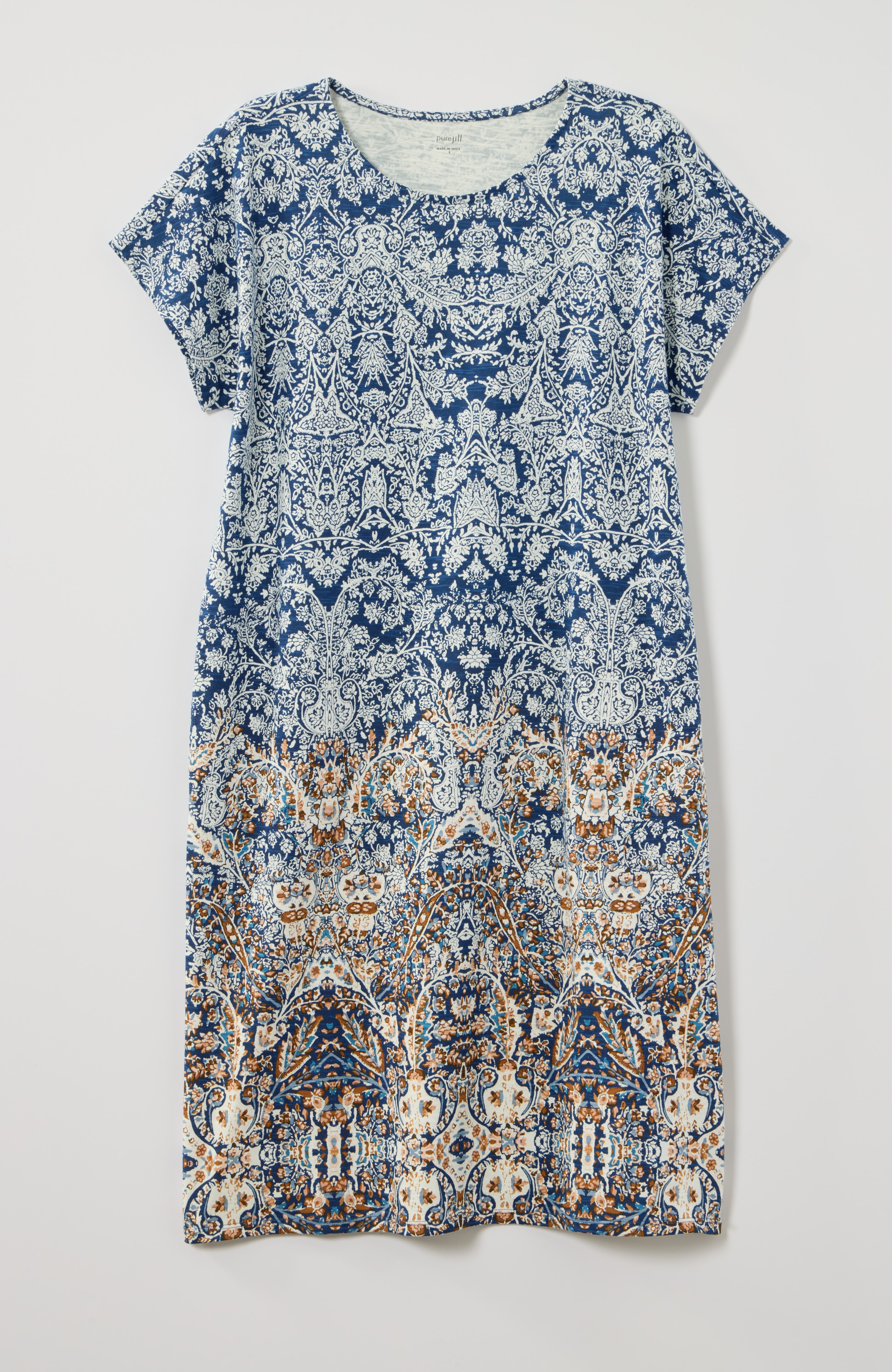 Pure Jill Slub-Knit T-Shirt Dress | JJill
